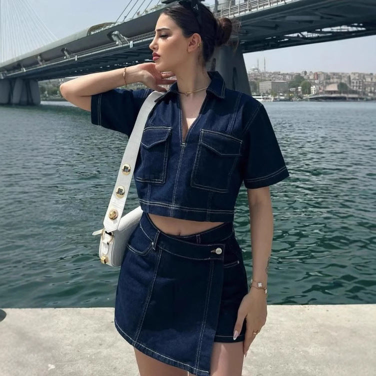 NOÉMIE | Denim Set – Trendy, Uniek & Zelfverzekerd!