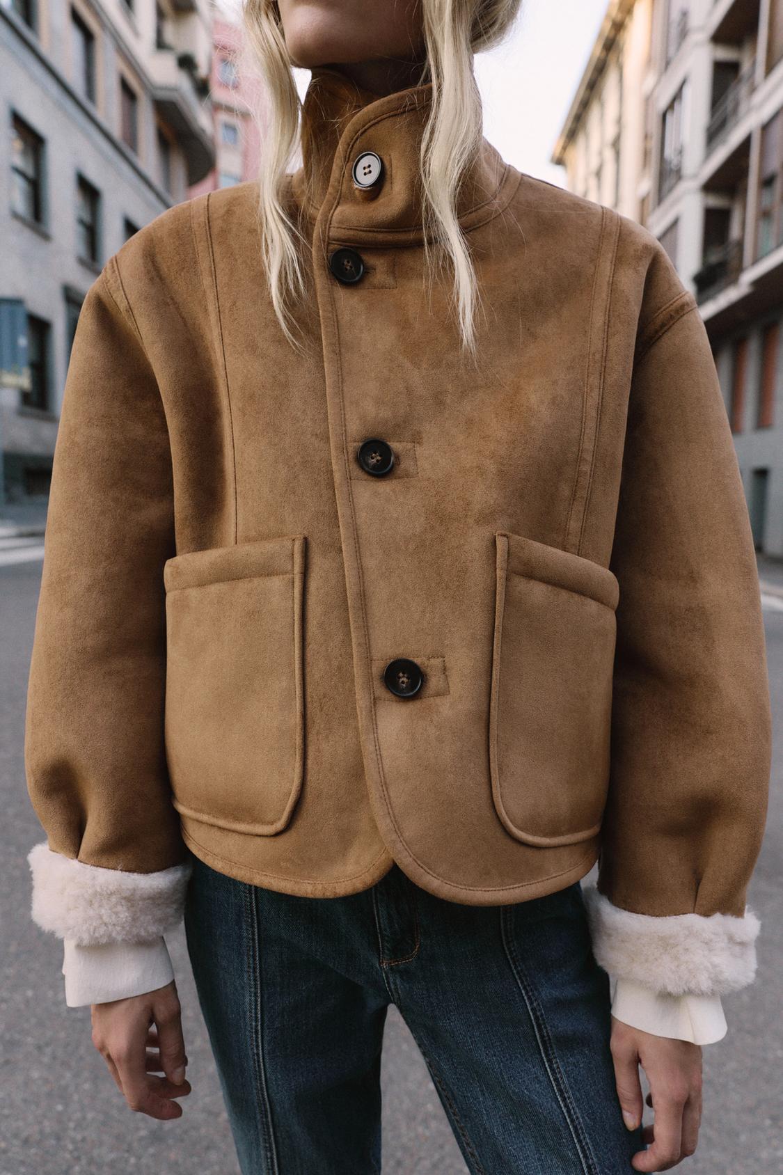 Elise| Dames Omkeerbare Shearling Jas – Luxe Look met Knopen