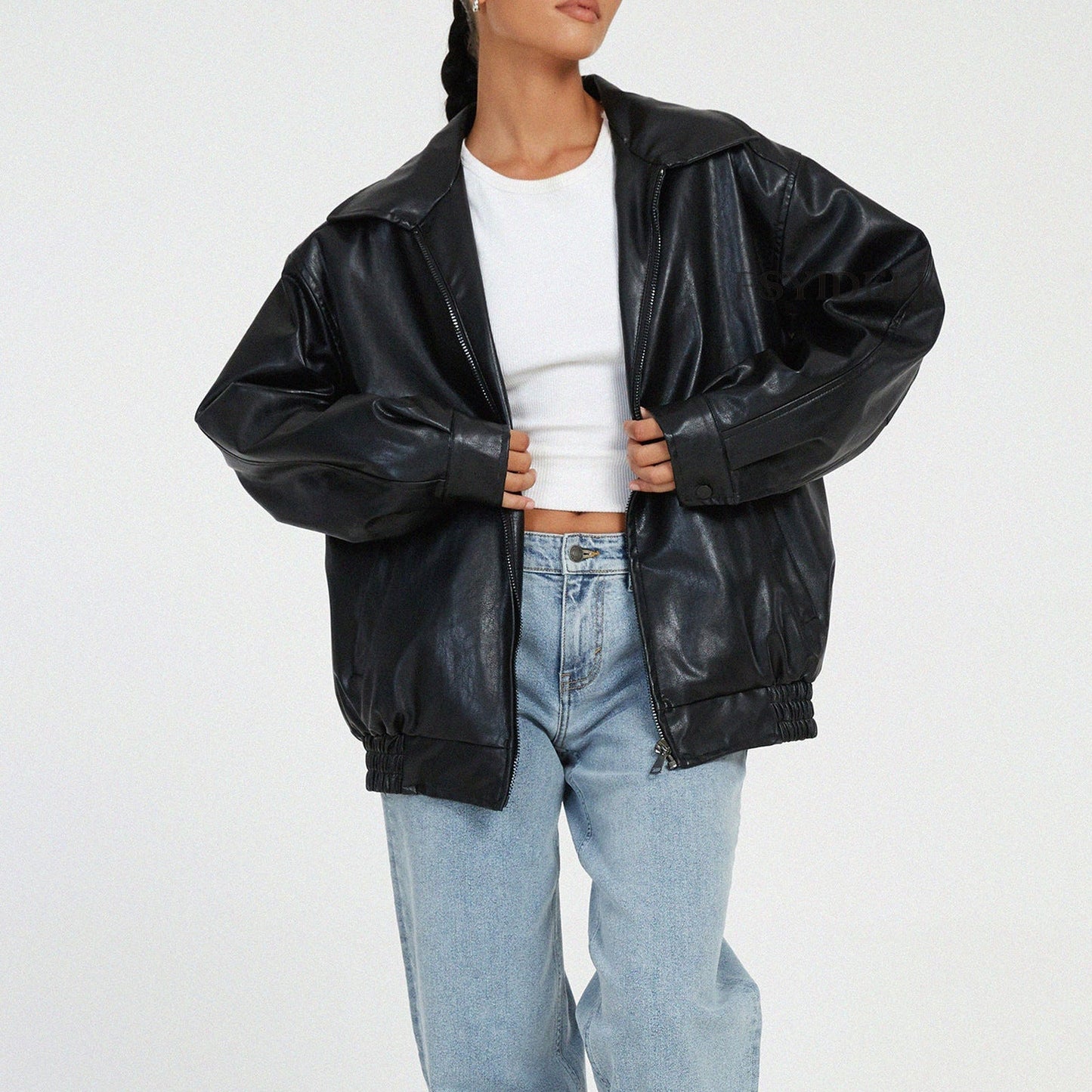 Nora | Leren Vintage Bomber Jack