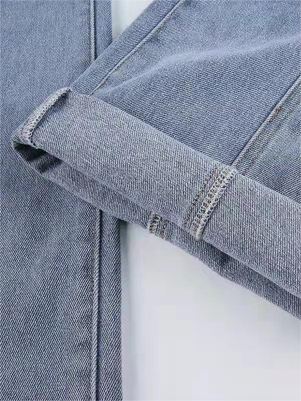Luna Vintage Flare Jeans Dames | Y2K Uitlopende Spijkerbroek Met Rode Ster