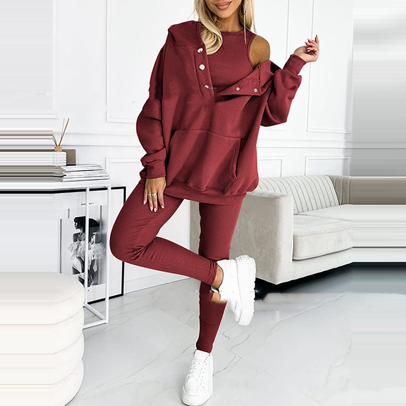 Mila | 2 delig Huispak Loungewear Set – Hoodie met Capuchon en Legging, Zachte Stof, Homewear voor Thuis