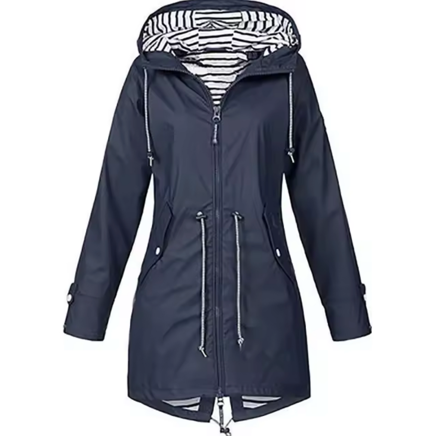 Nora | Dames Waterdichte Mantel met Capuchon – Beschermend & Stijlvol