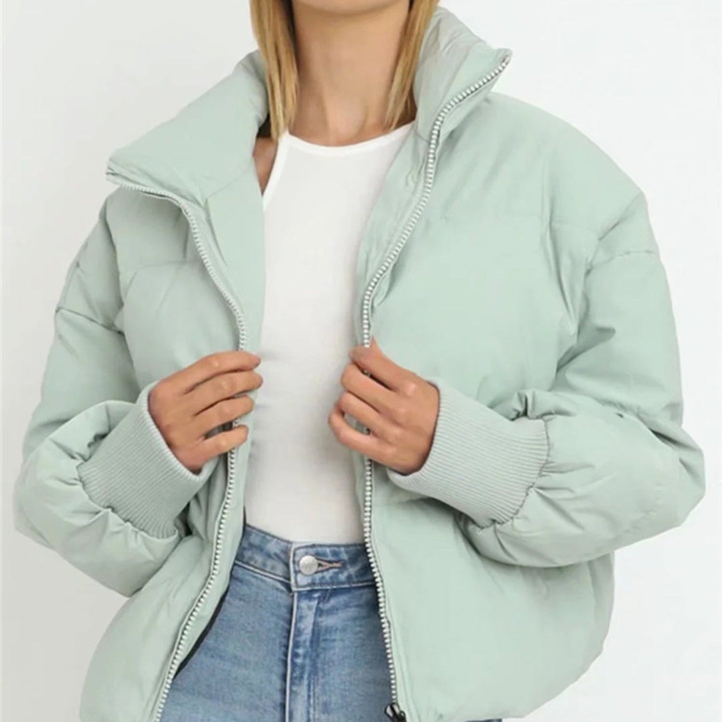 Elise | Dames Cropped Donsjas – Oversized, Warm & Lichtgewicht