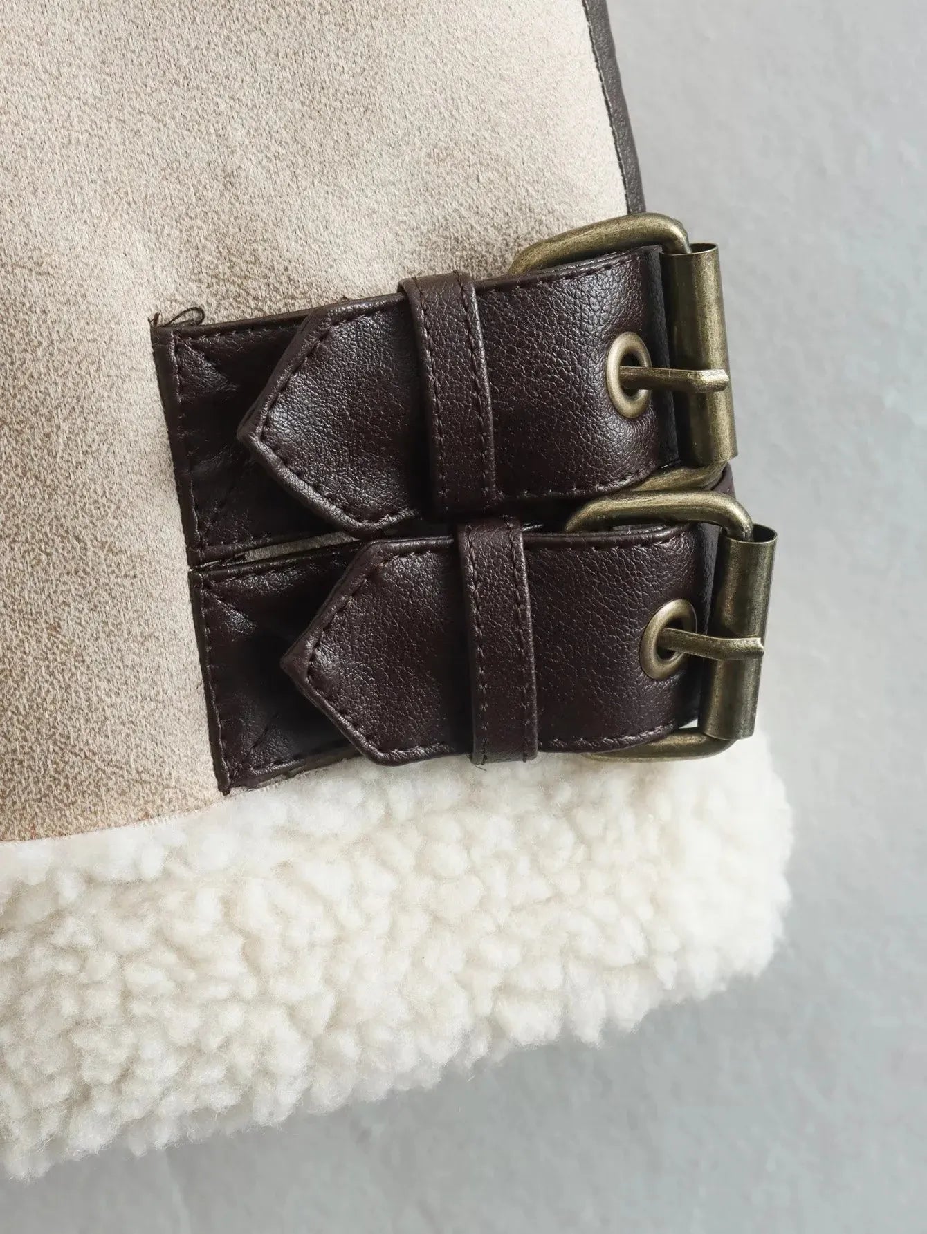 Julia | Teddy Bodywarmer Dames | Warme & Trendy Leer Look Gilet Voor Winter