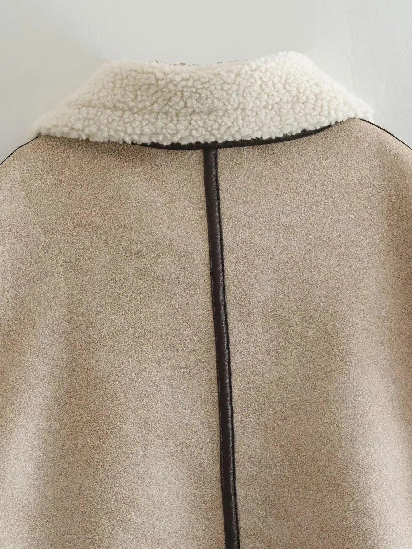 Julia | Teddy Bodywarmer Dames | Warme & Trendy Leer Look Gilet Voor Winter