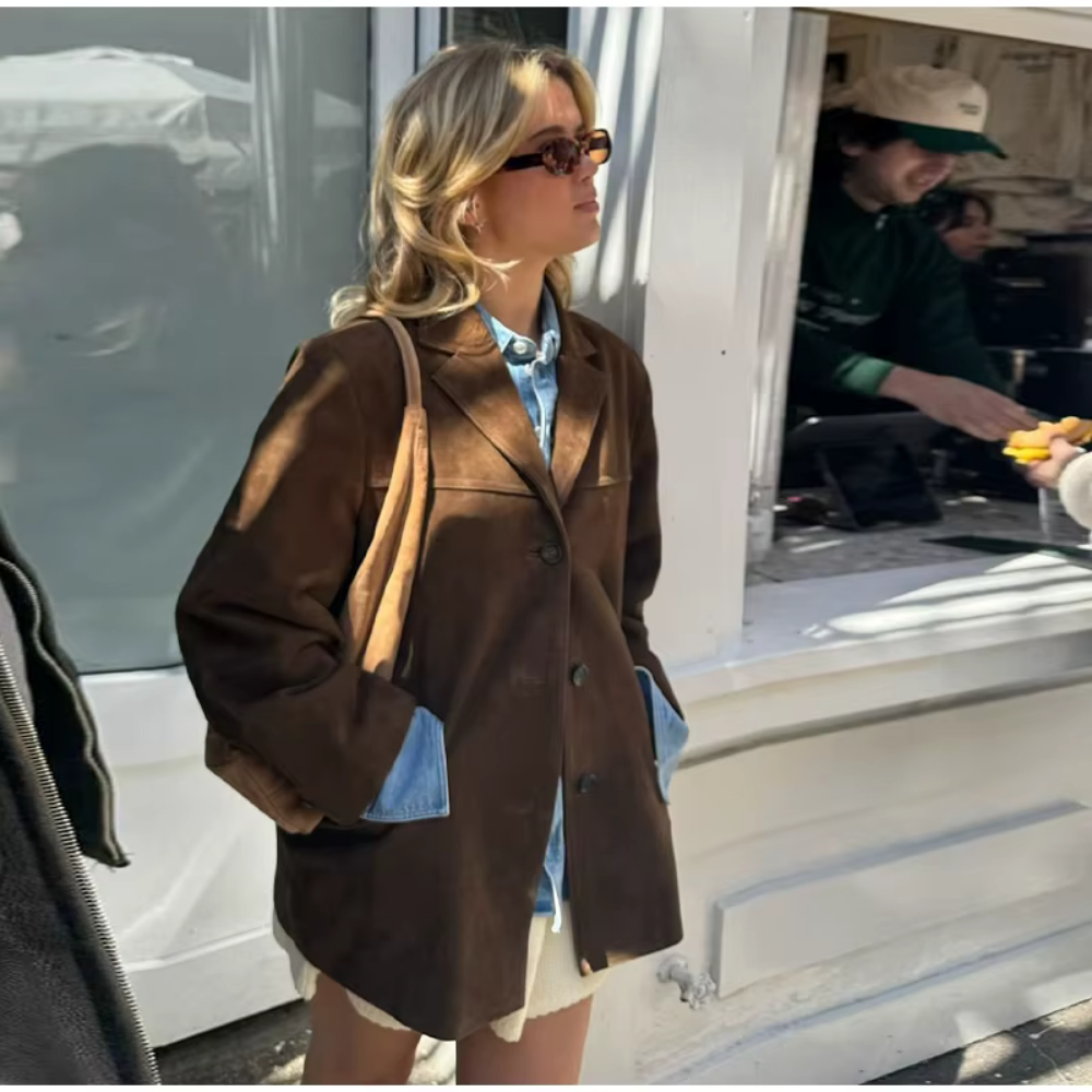 LEONA | Vintage Suède Blazer