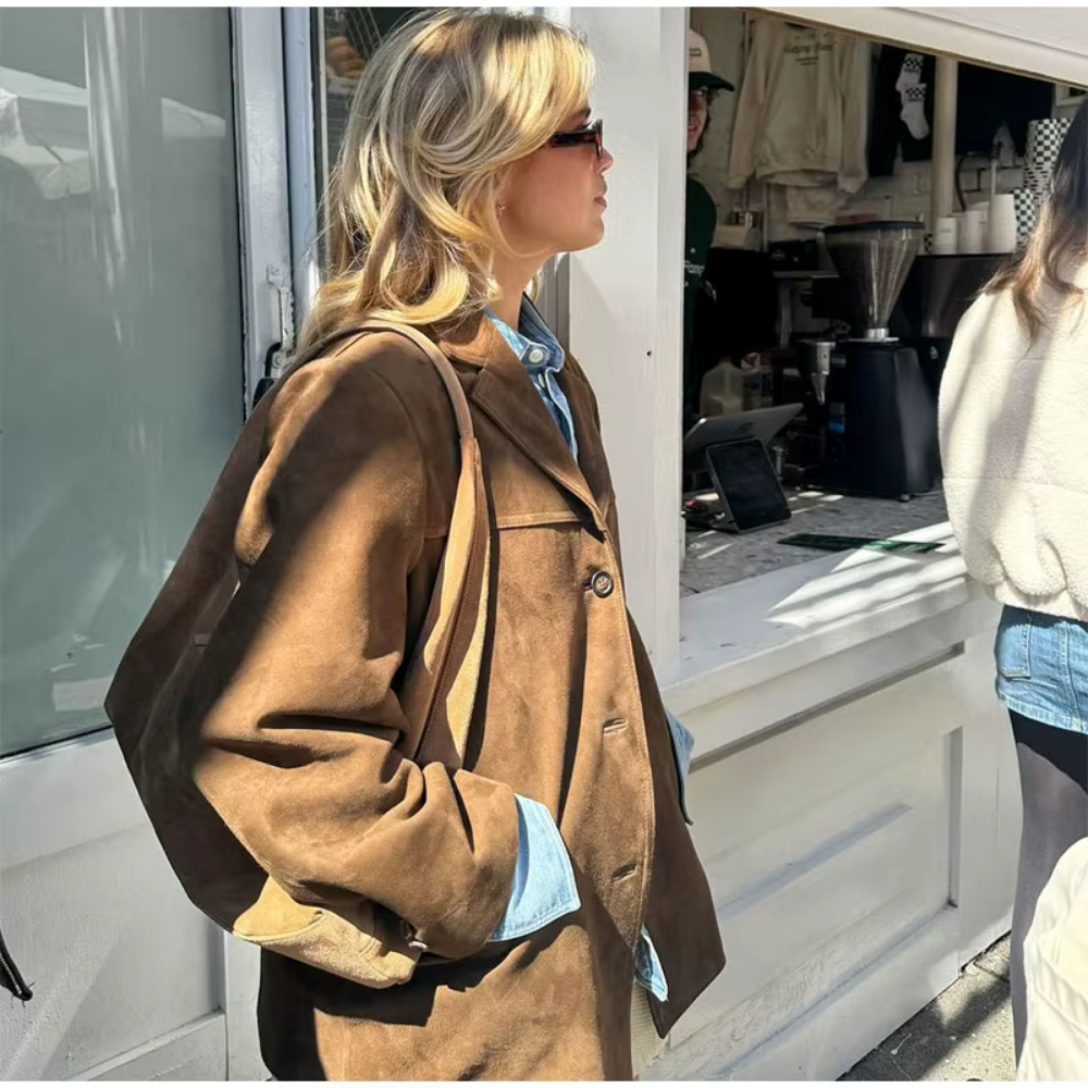 LEONA | Vintage Suède Blazer