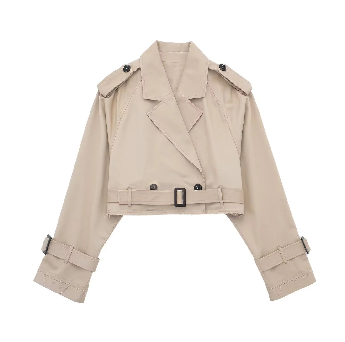 Amélie | Trenchcoat met korte lengte en stijl