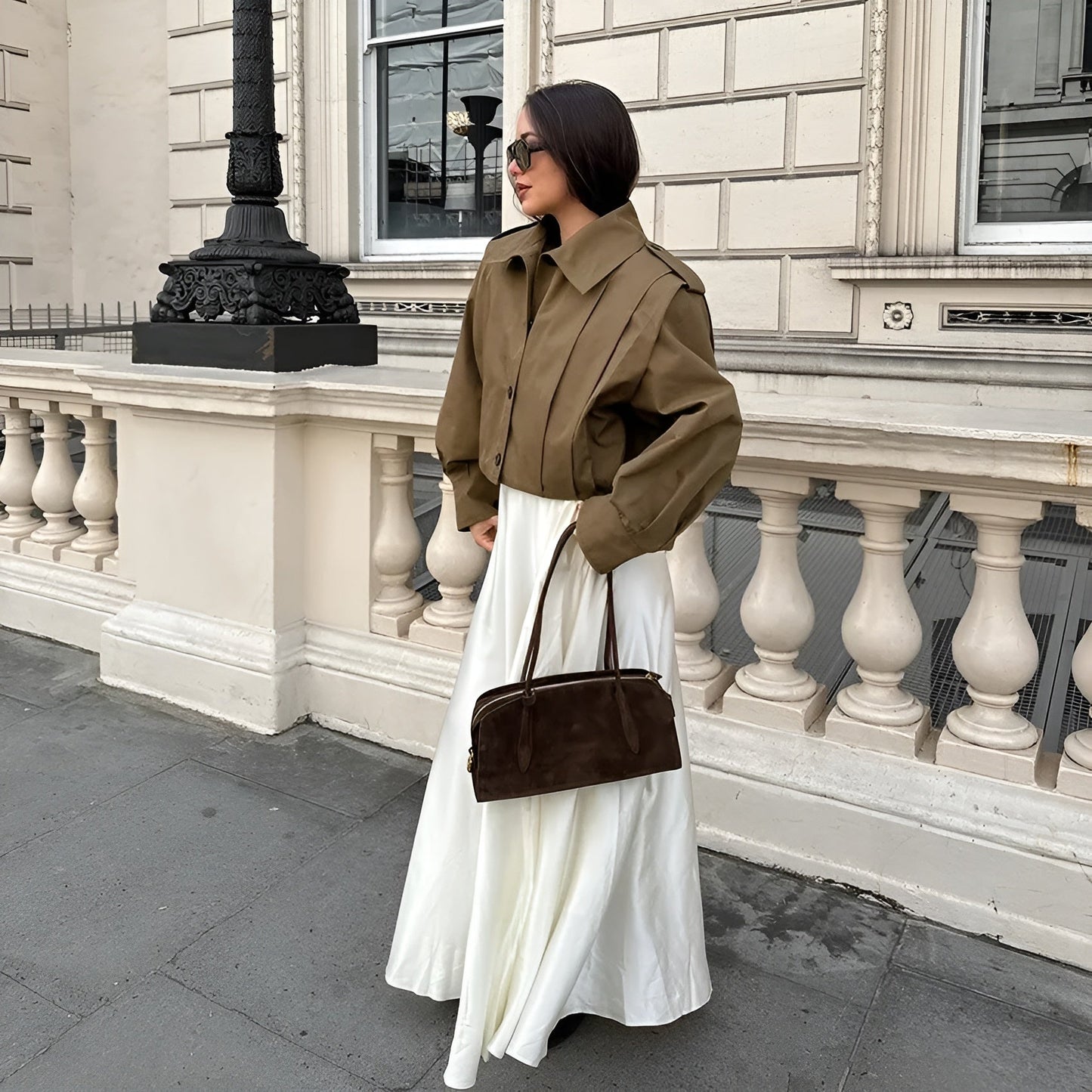 Tussenjas Dames | Hoge Kraag & Knoopsluiting | Perfecte Herfstjas