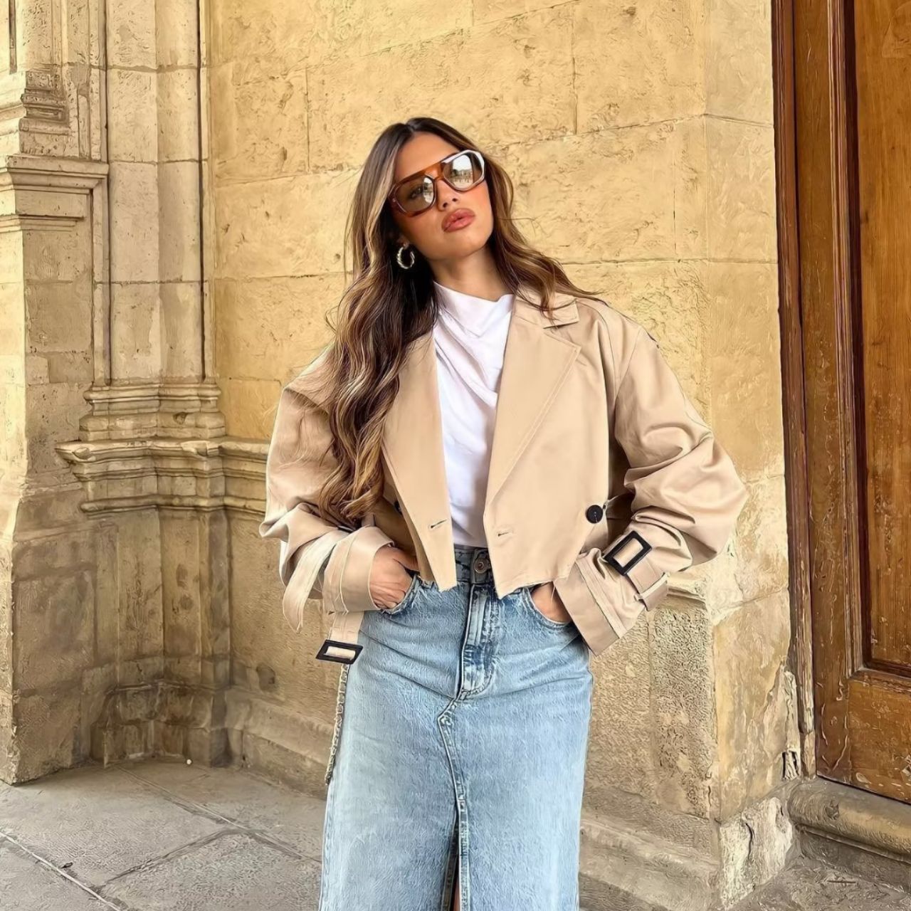 LOÏS | Korte Trenchcoat Ils