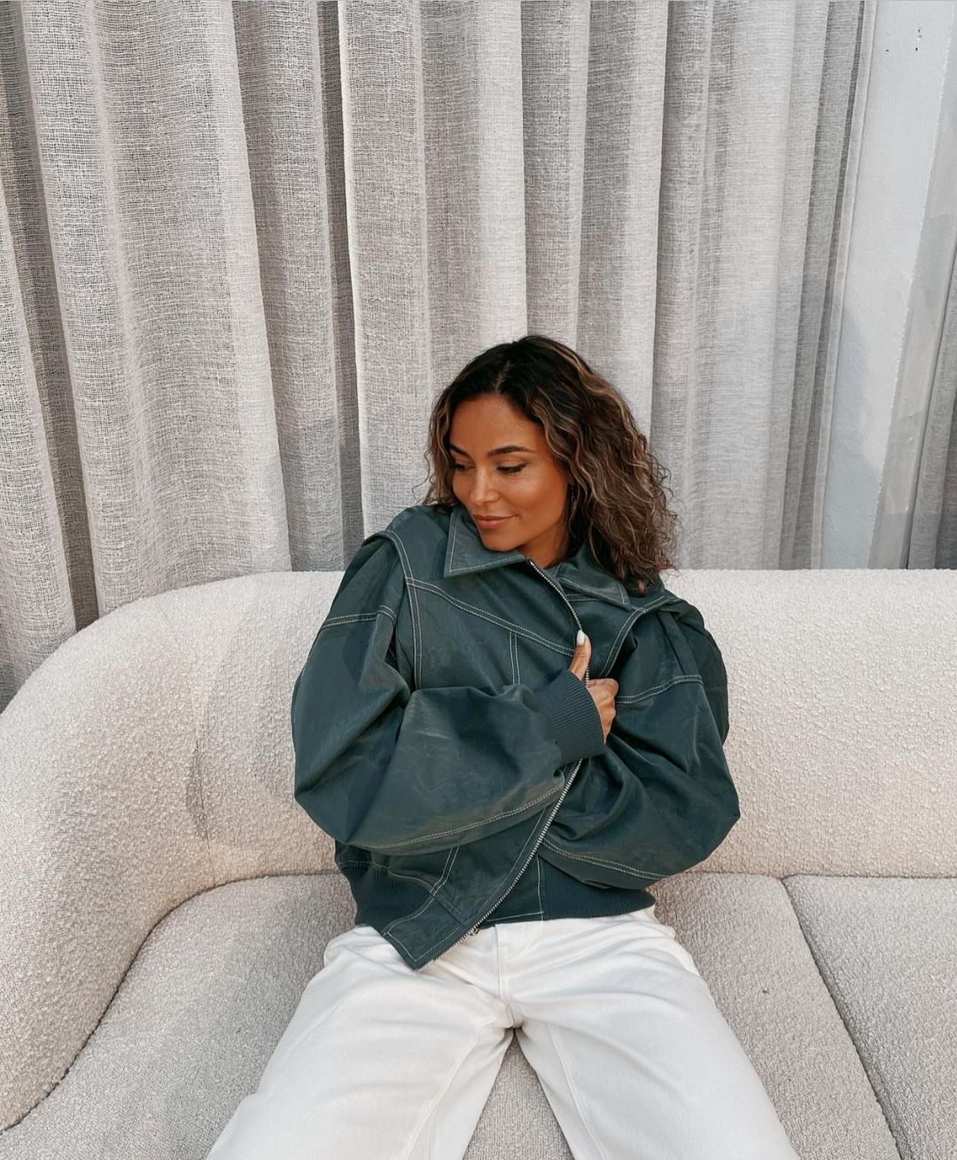 RUBY | Oversized leren jas