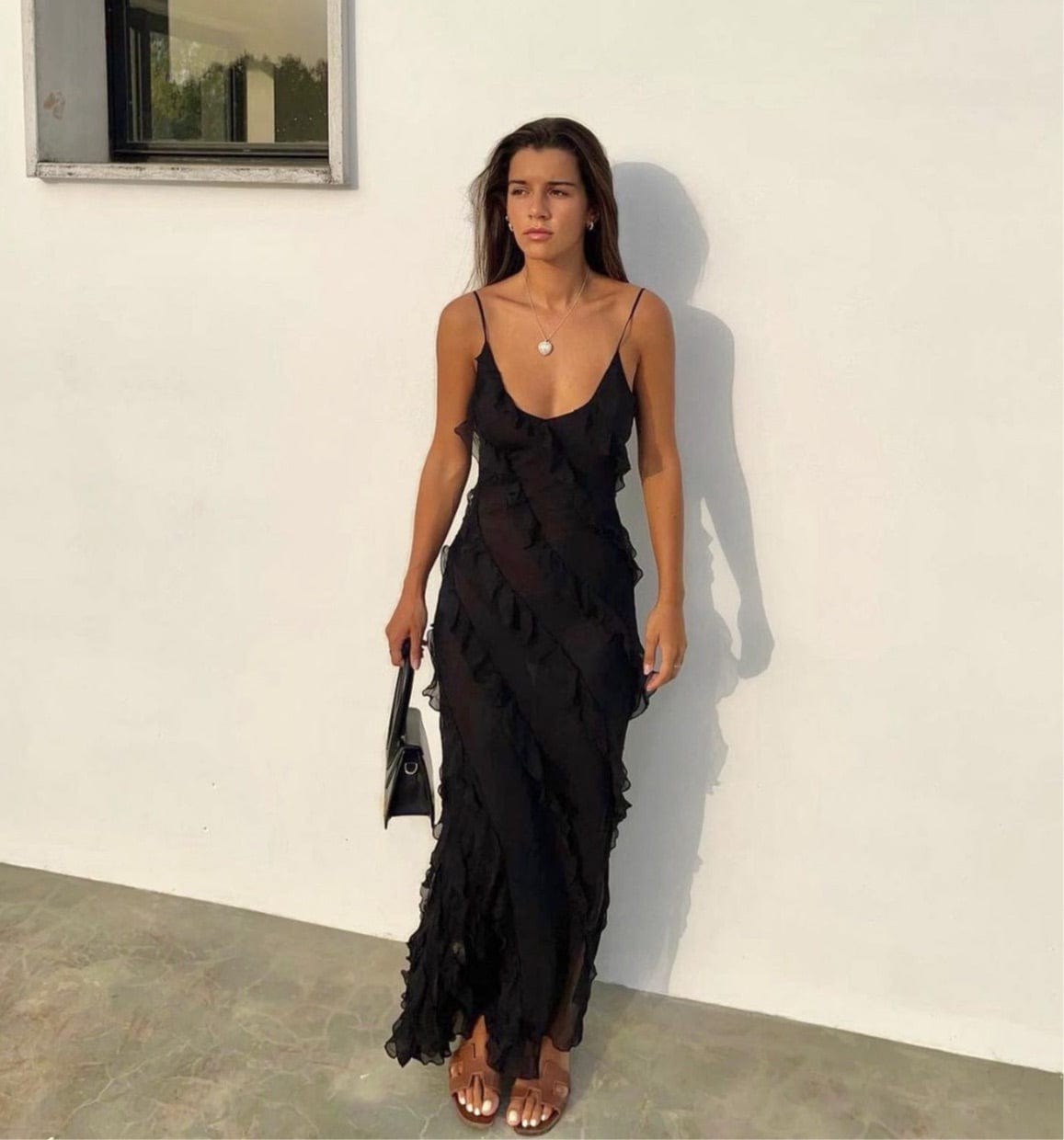 Novi | Elegante Jurk Dames Met Ruches | Trendy & Vrouwelijke Feestjurk