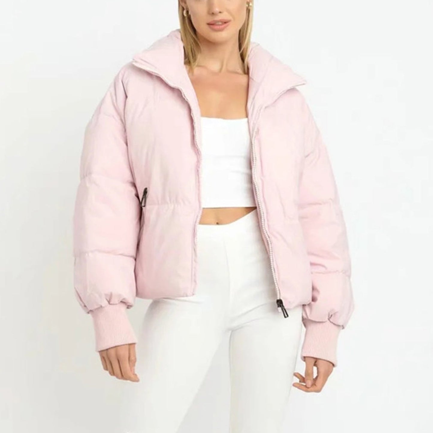 Elise | Dames Cropped Donsjas – Oversized, Warm & Lichtgewicht