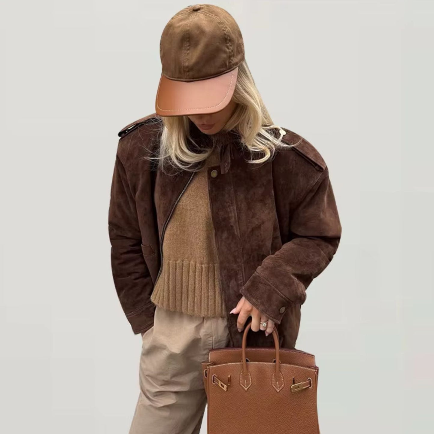 FAYE | Oversized Suede Jacket
