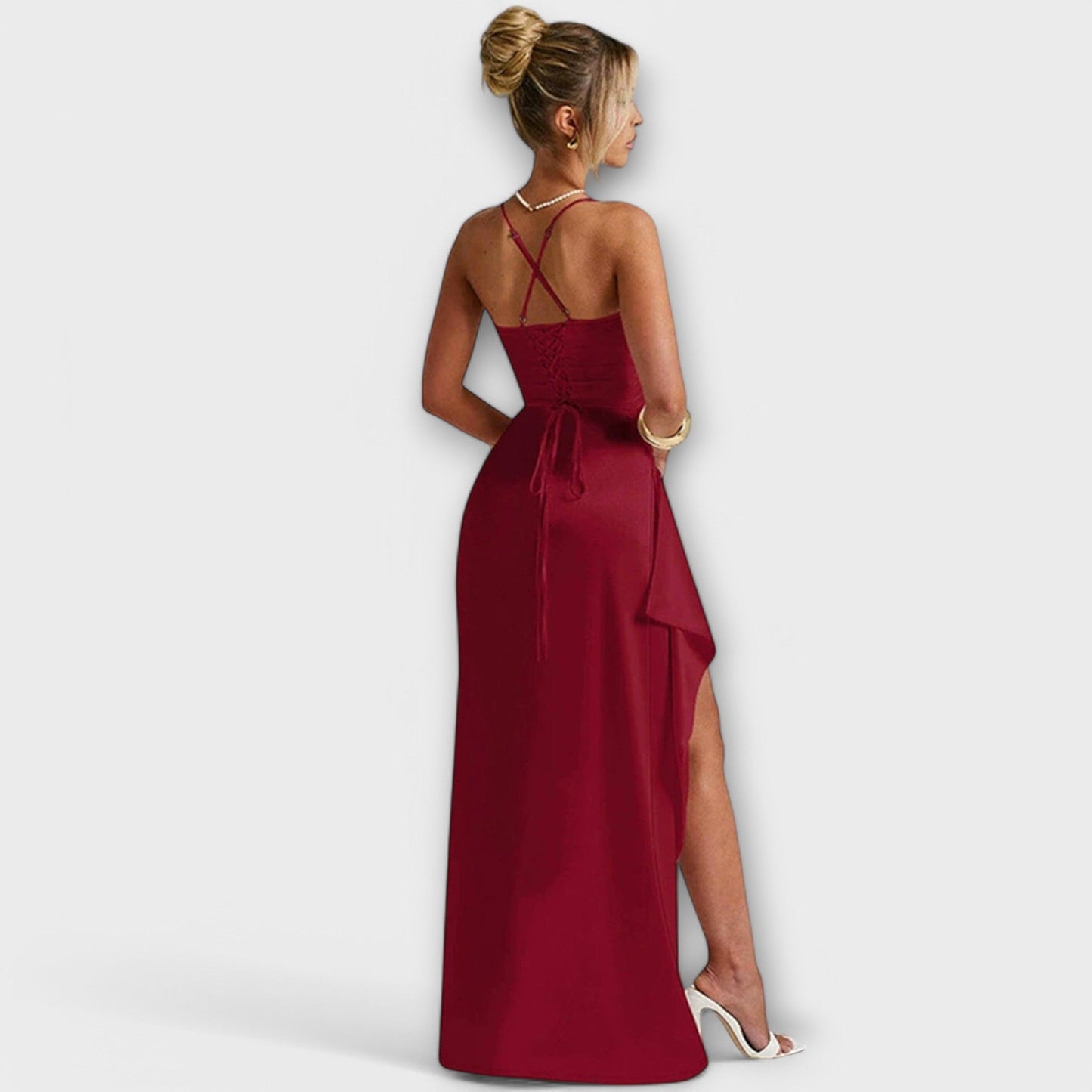 JUNE | Elegante Satin Jurk voor Dames - Stijlvolle Avondmode en Uitgaansjurk