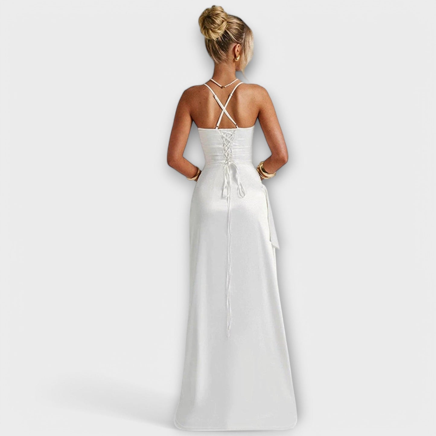 JUNE | Elegante Satin Jurk voor Dames - Stijlvolle Avondmode en Uitgaansjurk
