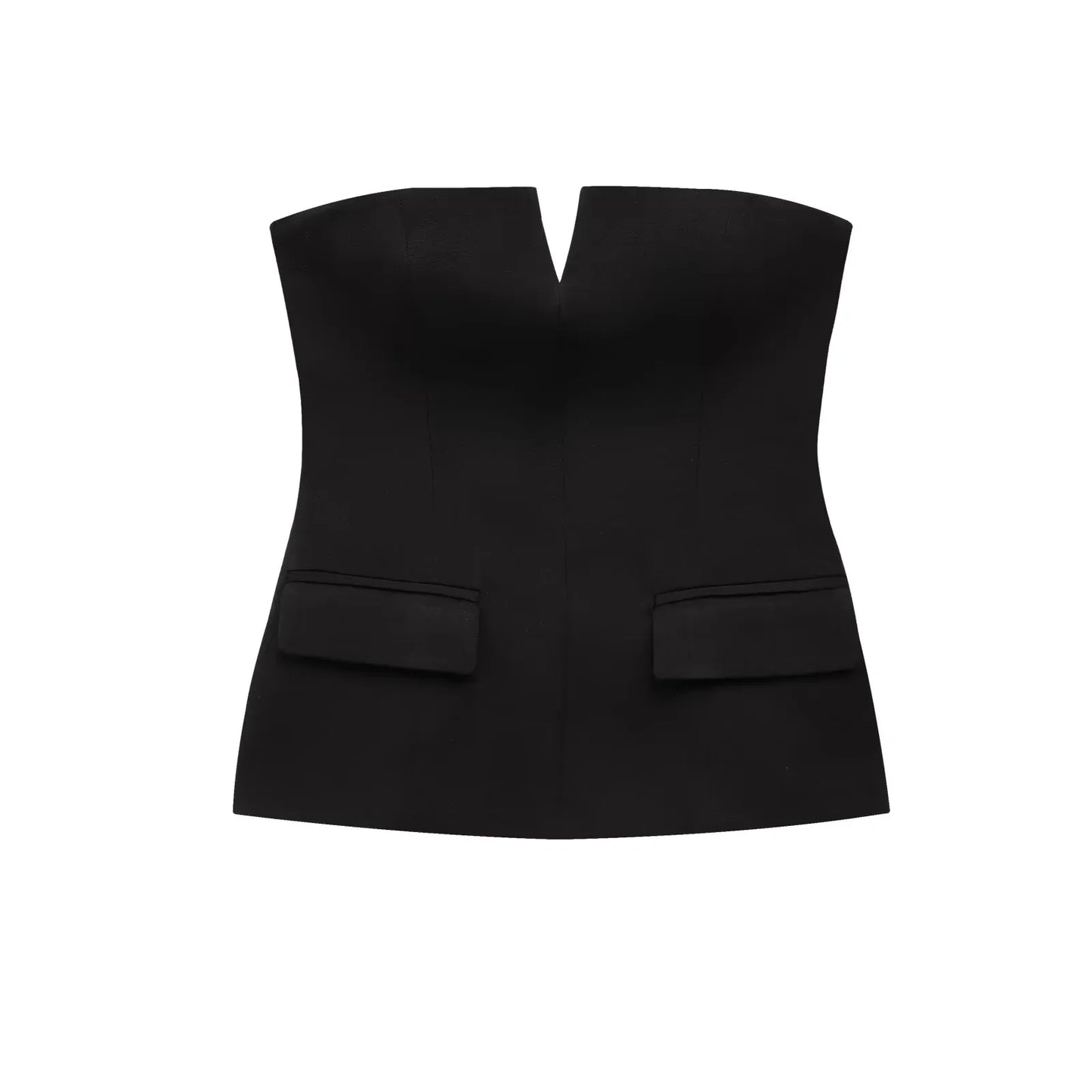 Sofia | Luxe Strapless Dames Top Met V-Hals En Antislip Detail – Elegant, Comfortabel & Blijft Perfect Zitten