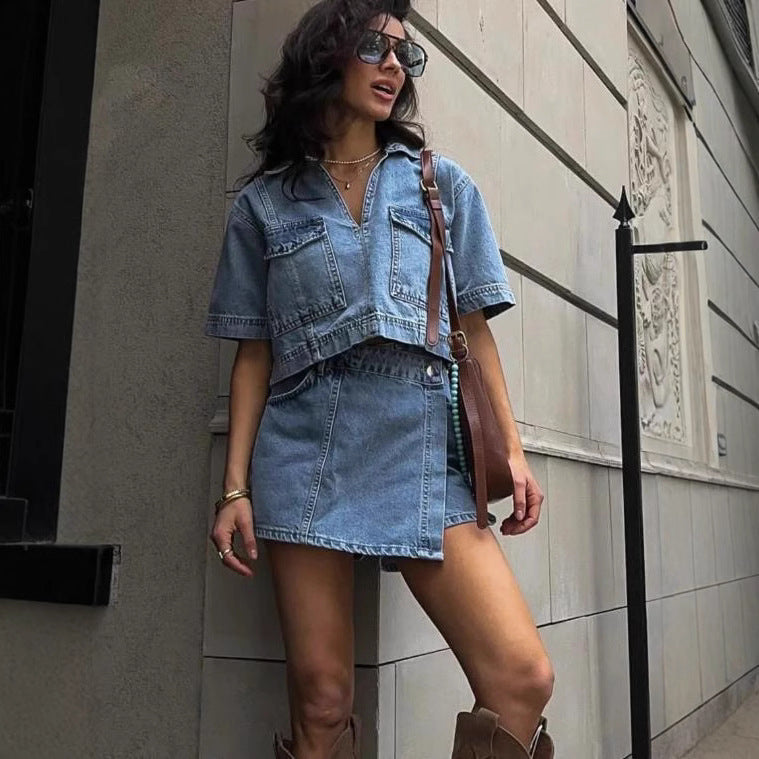 NOÉMIE | Denim Set – Trendy, Uniek & Zelfverzekerd!