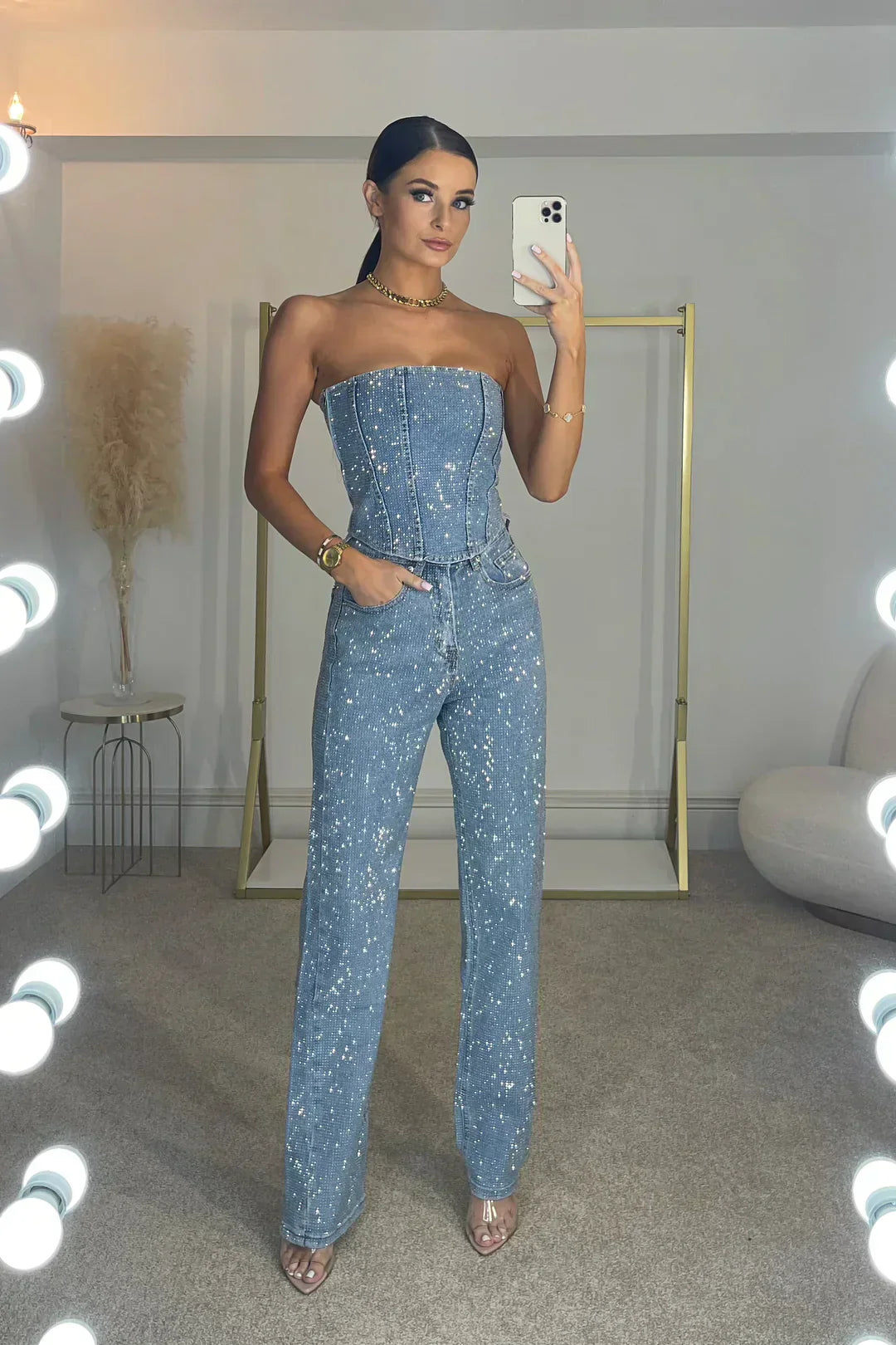Isa | Elegante Jumpsuit Dames Strapless | Perfecte Feest & Party Outfit