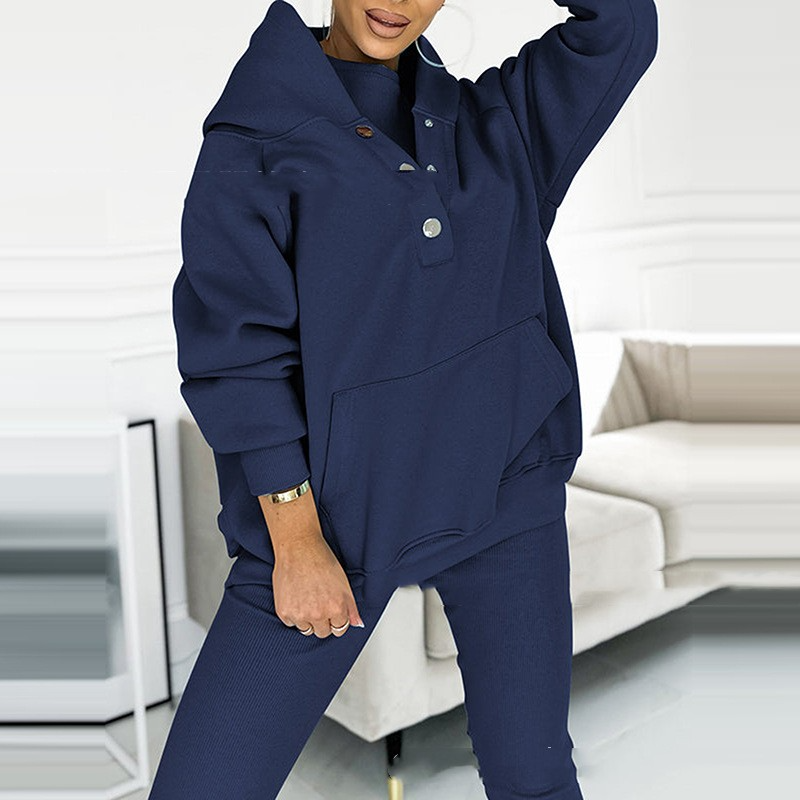 Mila | 2 delig Huispak Loungewear Set – Hoodie met Capuchon en Legging, Zachte Stof, Homewear voor Thuis