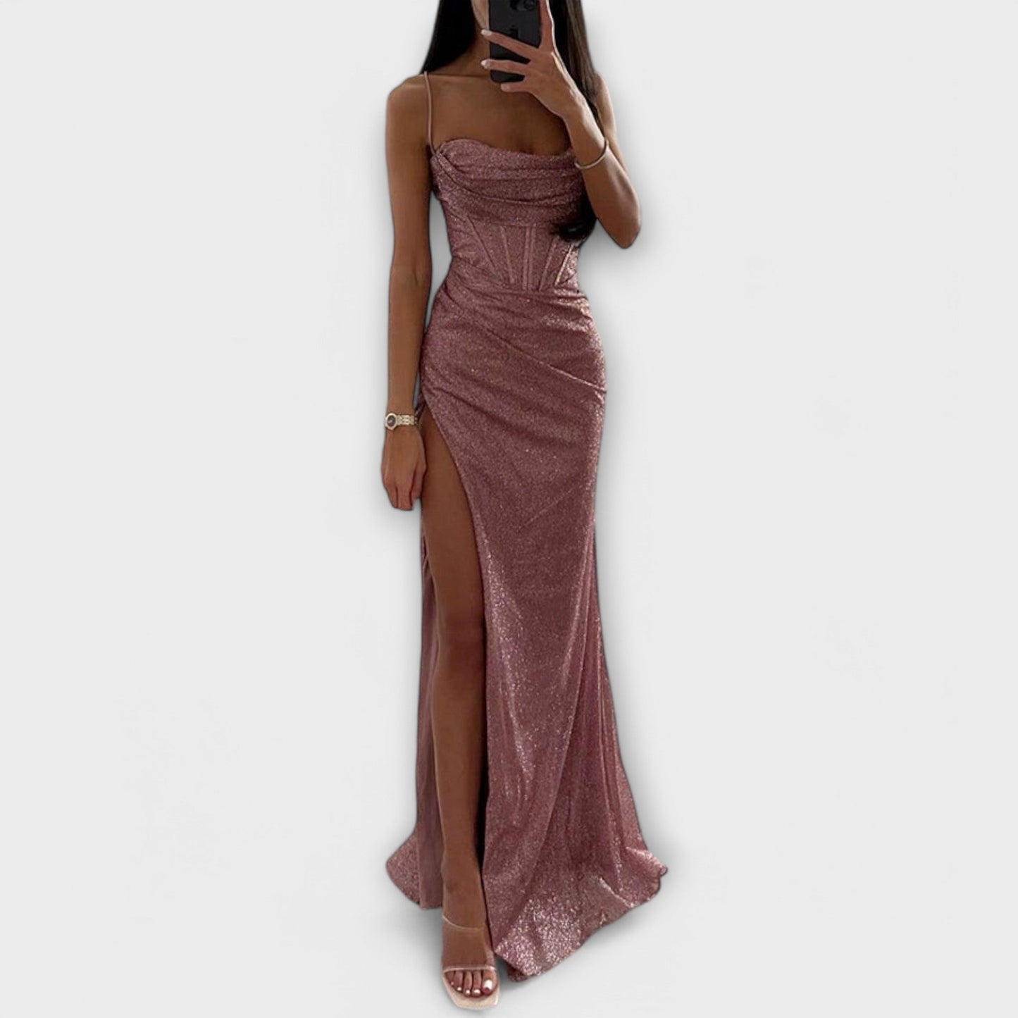 ALYA | Elegante Maxi Jurk voor Dames met Klassieke Stijl en Comfort
