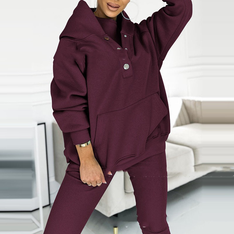 Mila | 2 delig Huispak Loungewear Set – Hoodie met Capuchon en Legging, Zachte Stof, Homewear voor Thuis