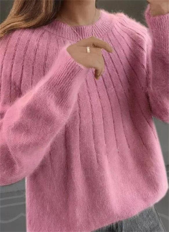 Joyce | Gebreide Kasjmier Trui Dames | Pluizige Warme Trui Voor Herfst & Winter