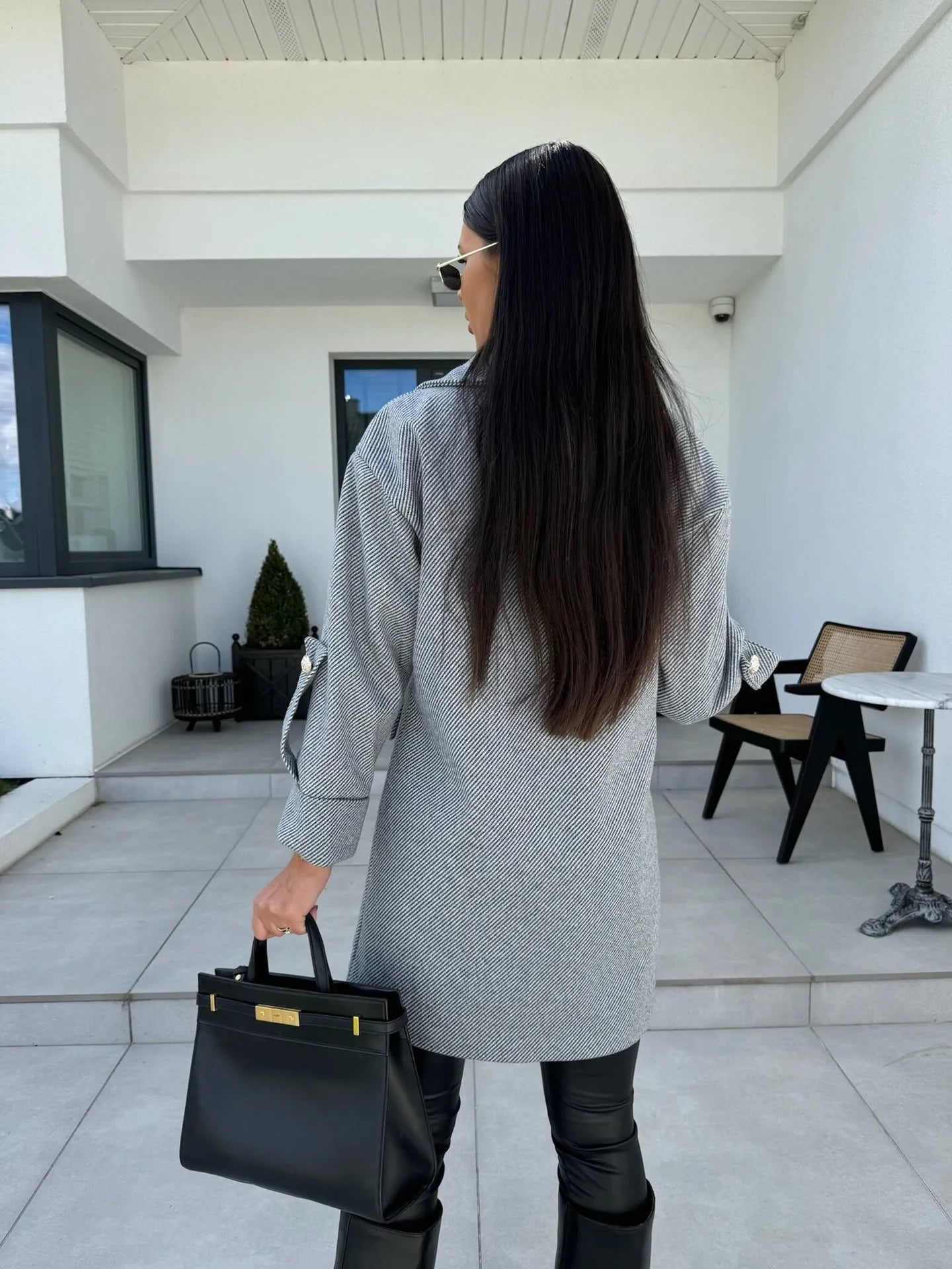 Noa | Dames Oversized Blazerjas | Stijlvolle Lange Blazer Met Dubbele Knoopsluiting