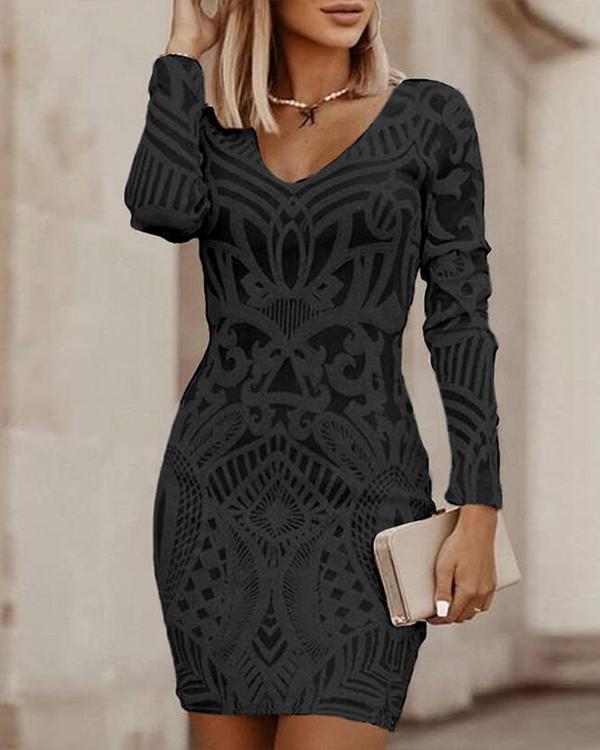 LIVIA | Stijlvolle Bodycon Jurk met V-hals
