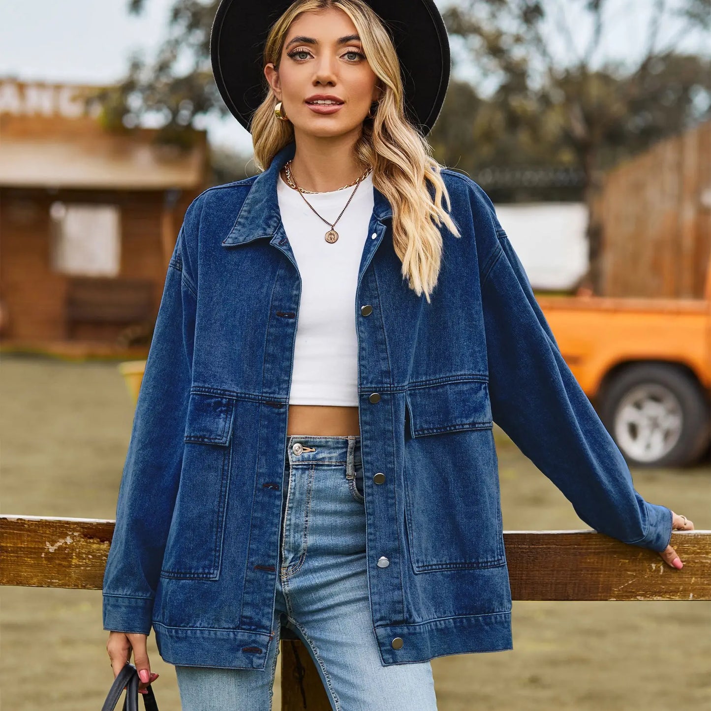 SOPHIE | Klassieke Dames Oversized Spijkerjas Met Knoopsluiting