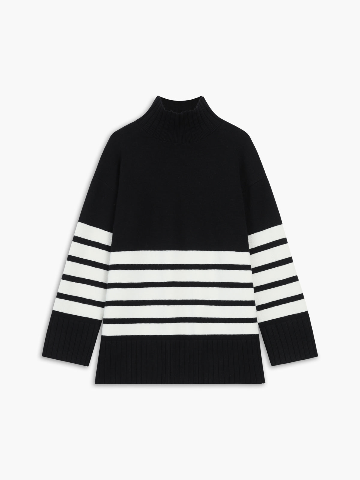Coltrui Jurk Dames | Gestreepte Gebreide Jurk met Comfortabele Pasvorm