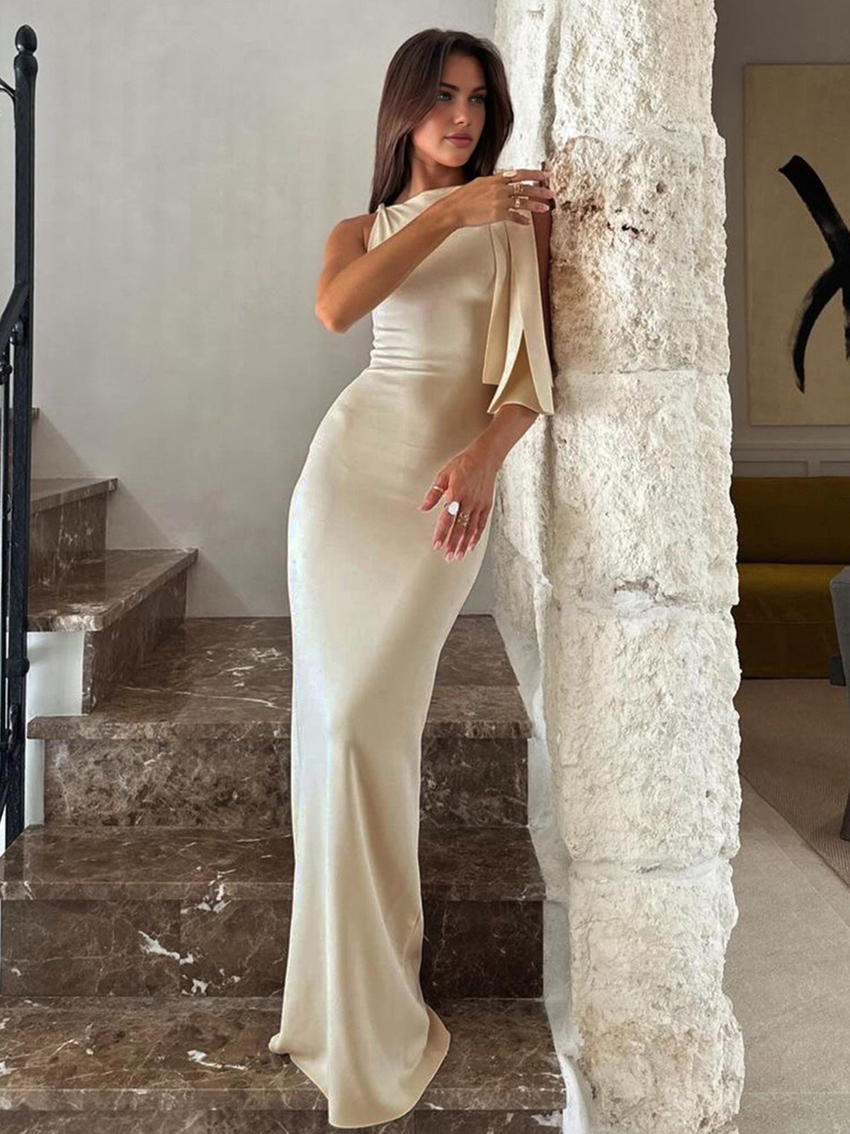 Selina | Elegante Satijnen Jurk Dames | Luxe Avondjurk Voor Gala & Feest