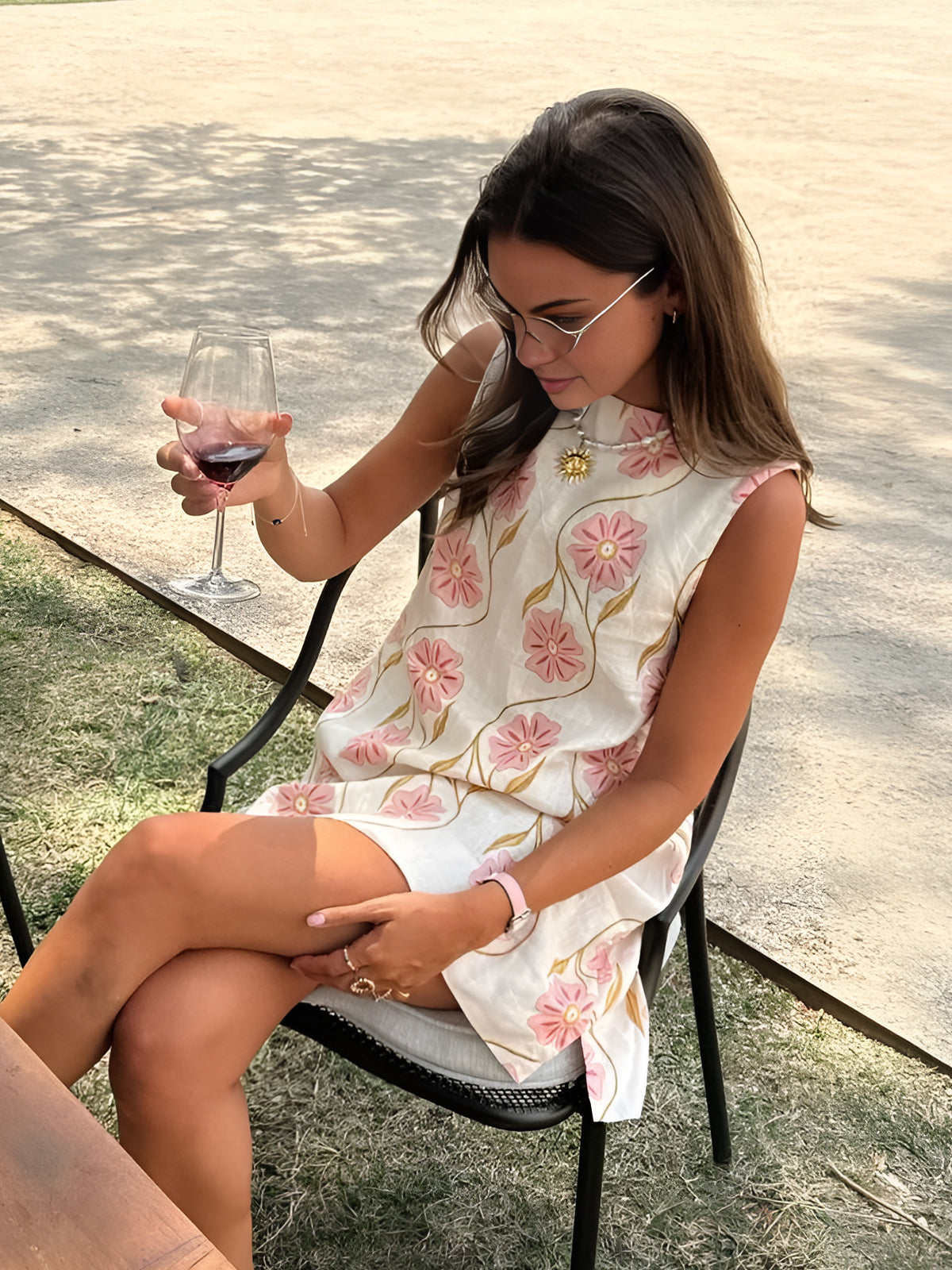 Amélie |  Zomerjurk met Bloemenborduursel