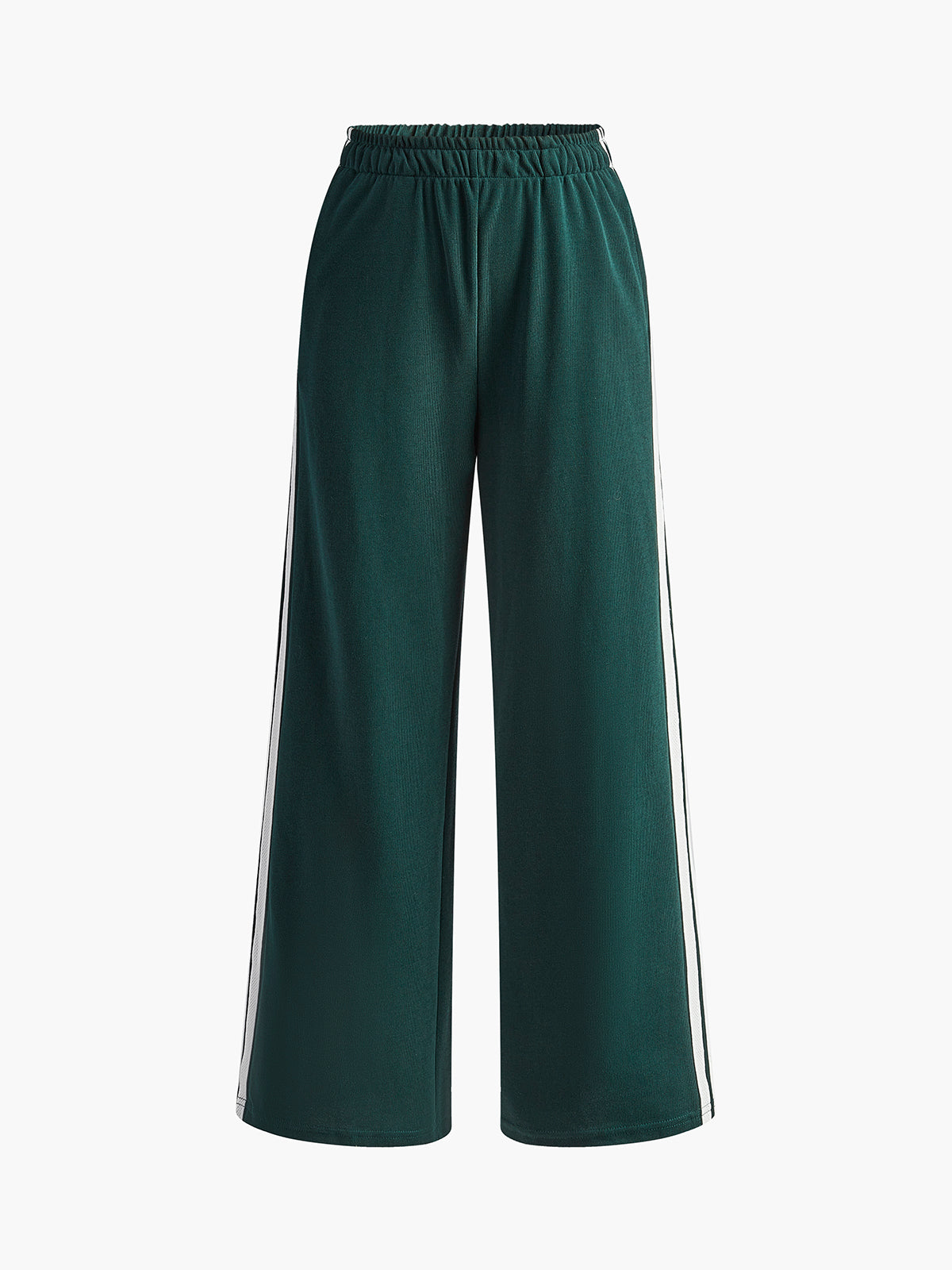 Patchwork Broek Dames | Gestreepte Hoge Taille Broek met Comfortabele Pasvorm