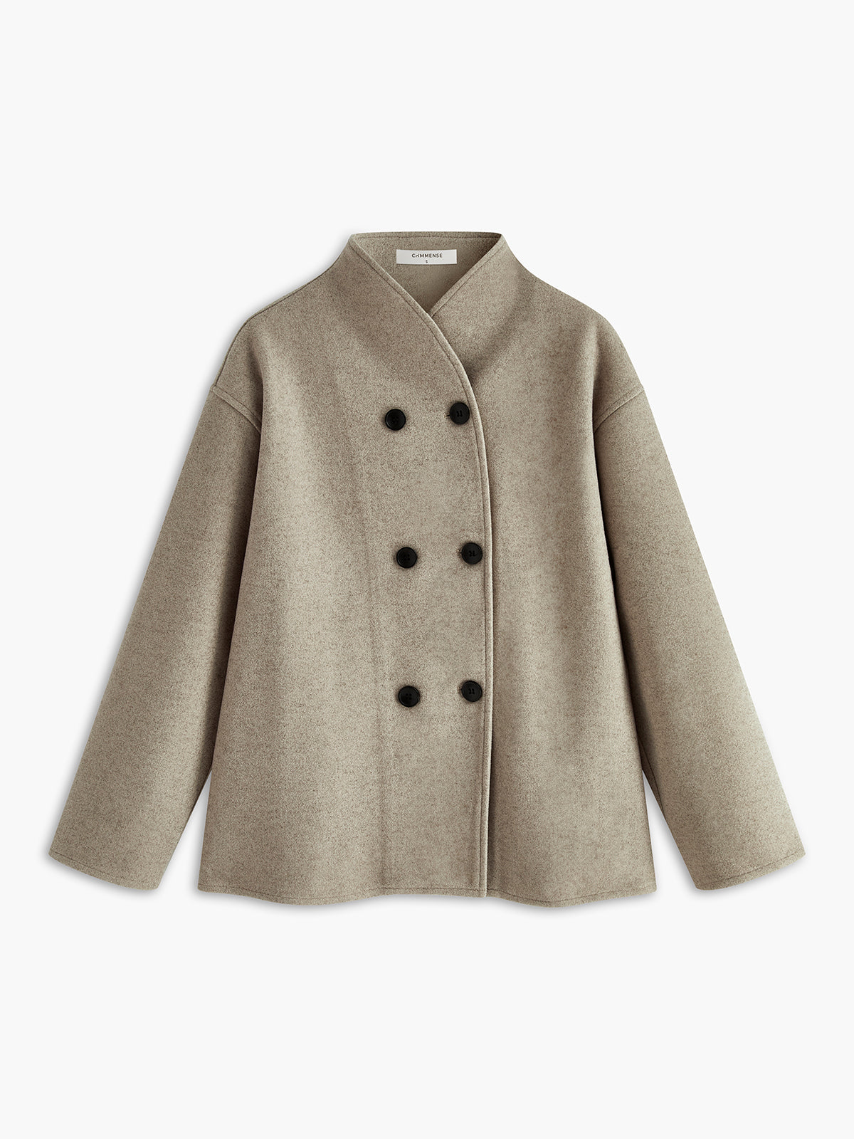 Larena | Stijlvolle Oversized Jas Dames | Elegante Tussenjas Met Knopen