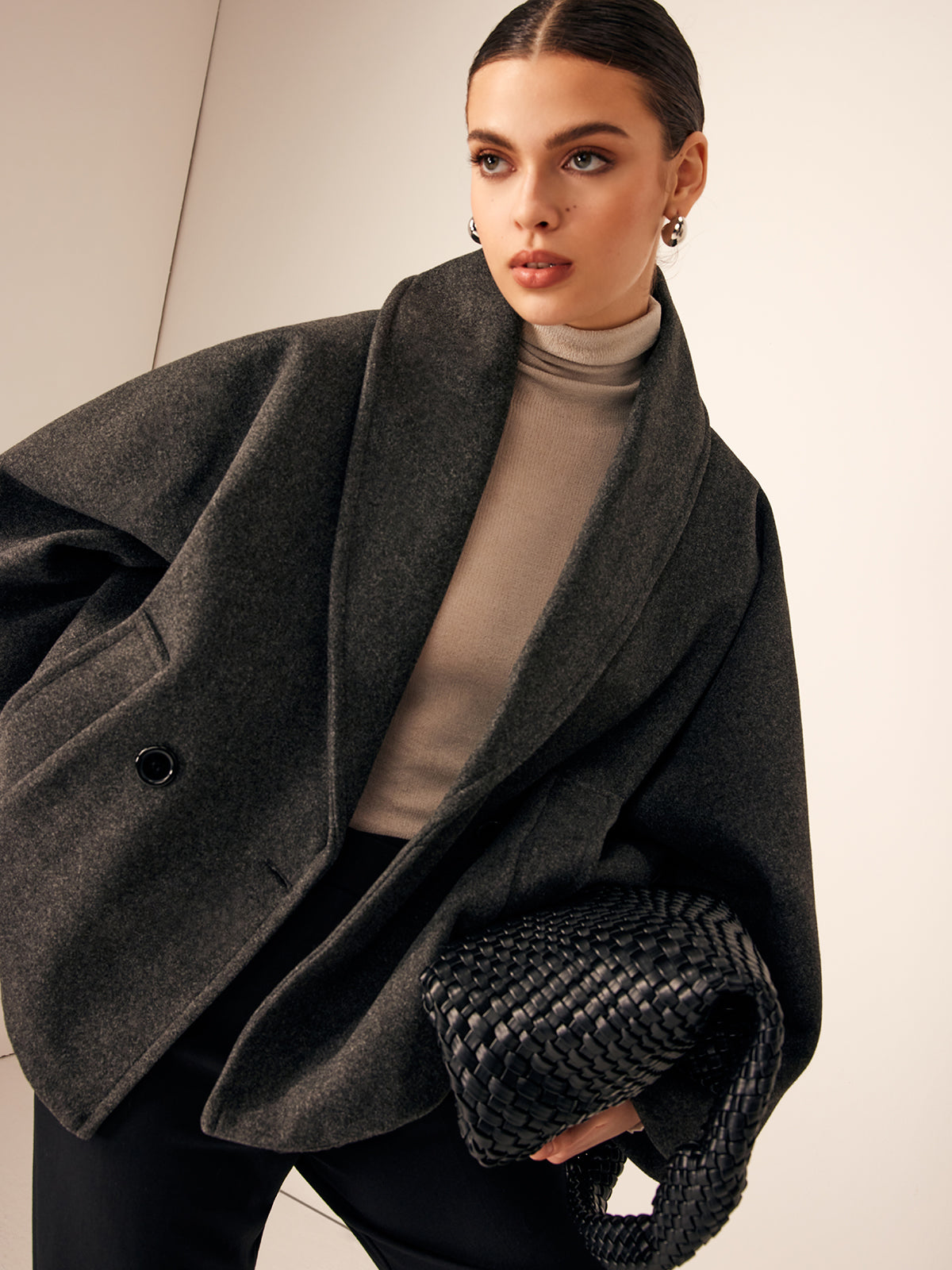 Mira Wollen Dames Jas met Knopen & Zakken | Klassiek, Warm & Tijdloos voor Herfst & Winter