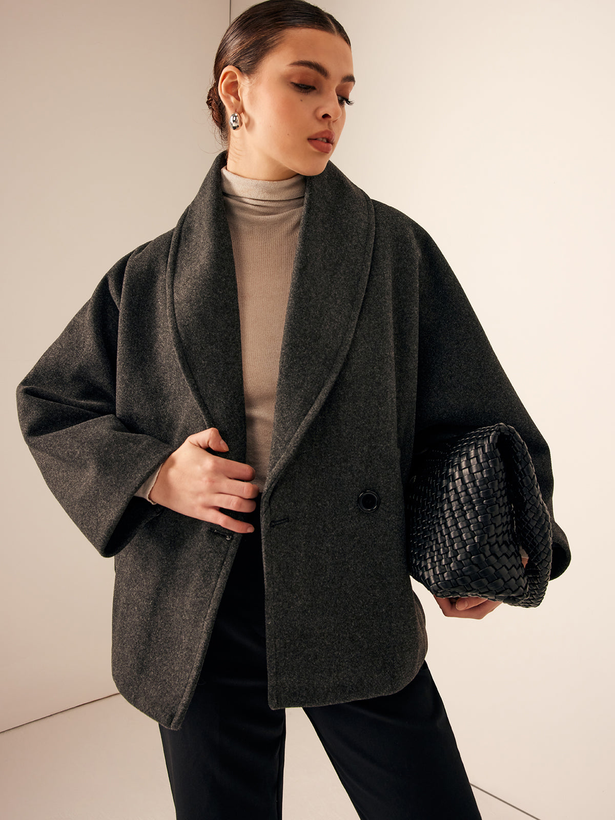 Mira Wollen Dames Jas met Knopen & Zakken | Klassiek, Warm & Tijdloos voor Herfst & Winter