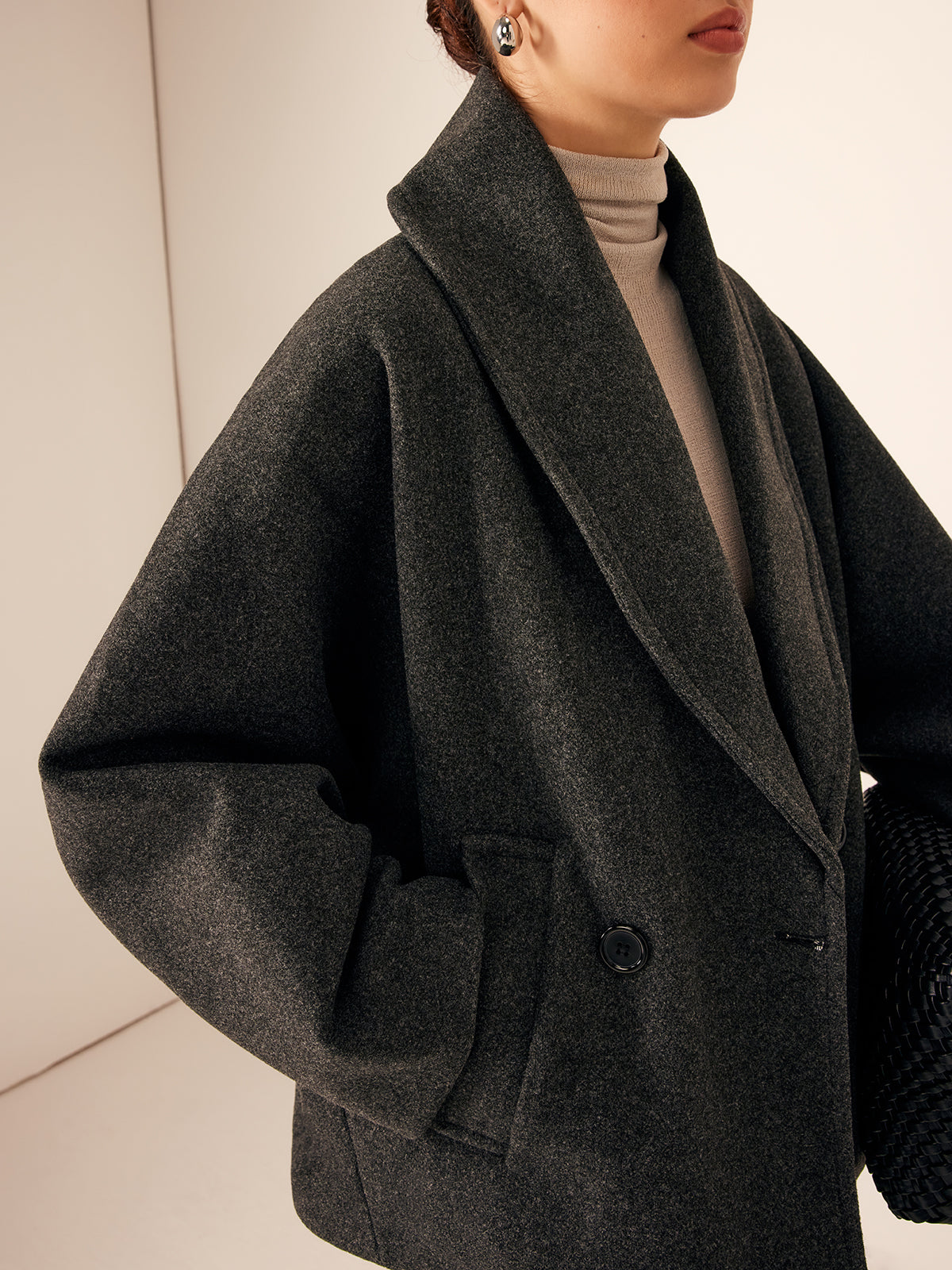 Mira Wollen Dames Jas met Knopen & Zakken | Klassiek, Warm & Tijdloos voor Herfst & Winter