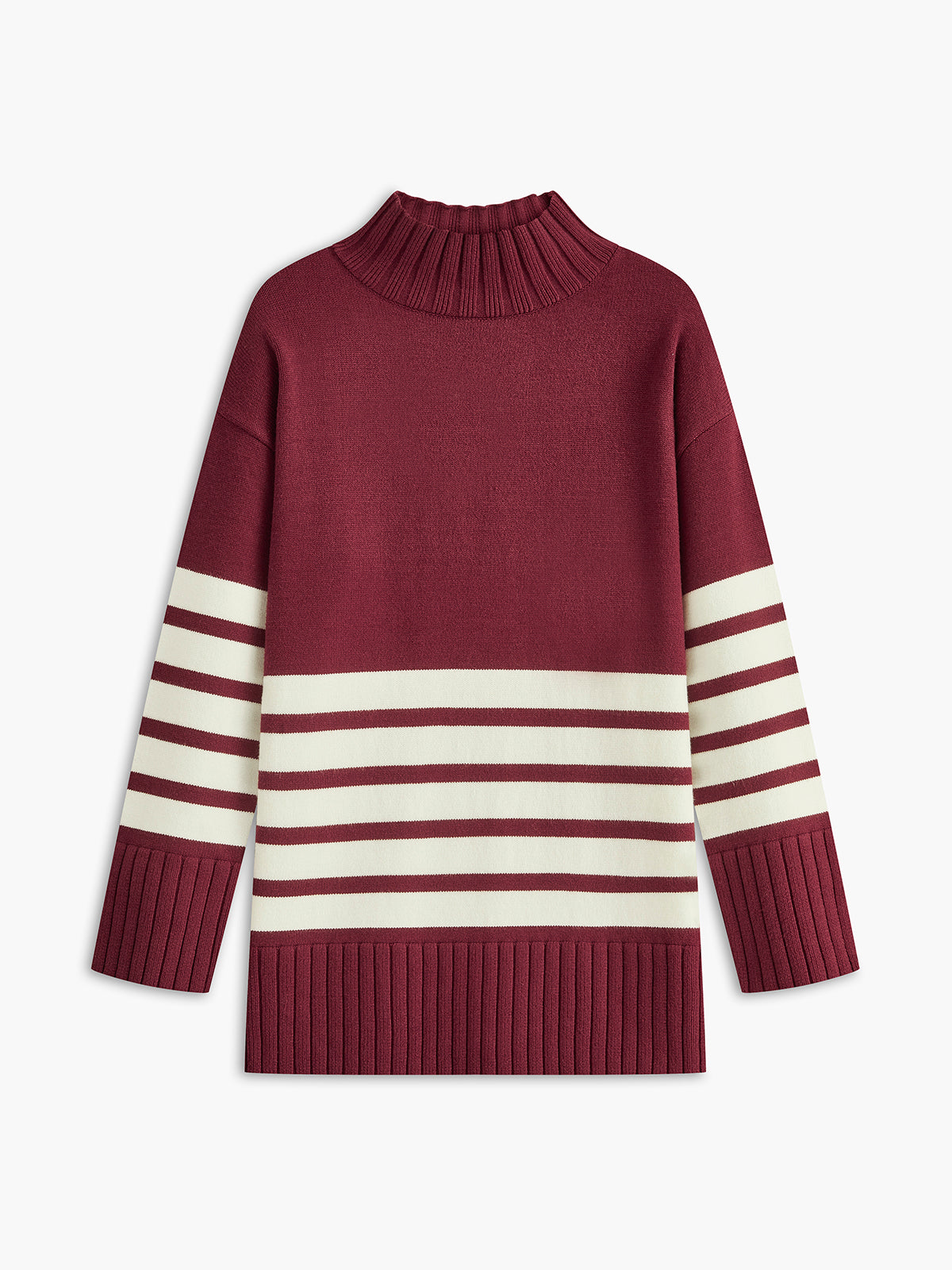 Coltrui Jurk Dames | Gestreepte Gebreide Jurk met Comfortabele Pasvorm