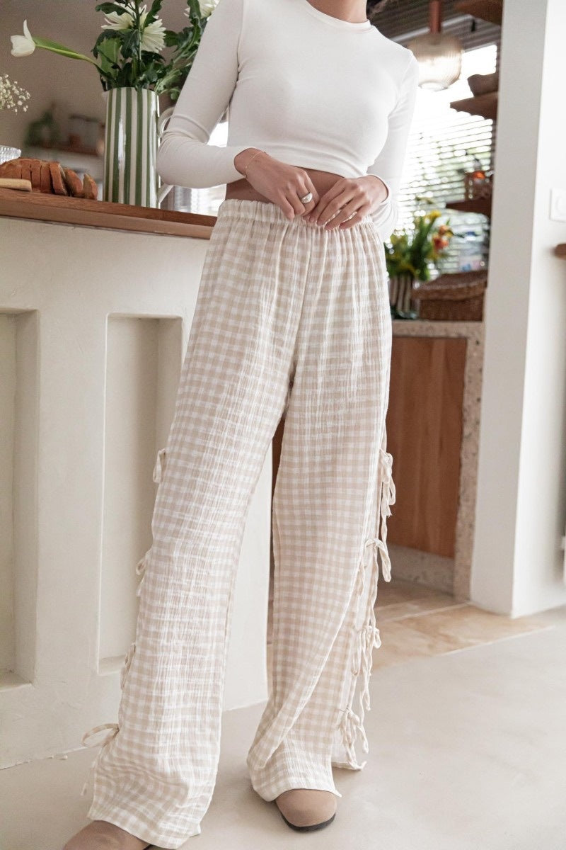 LIA | Zomerbroek Dames – Comfort & Charme met Strikdetail