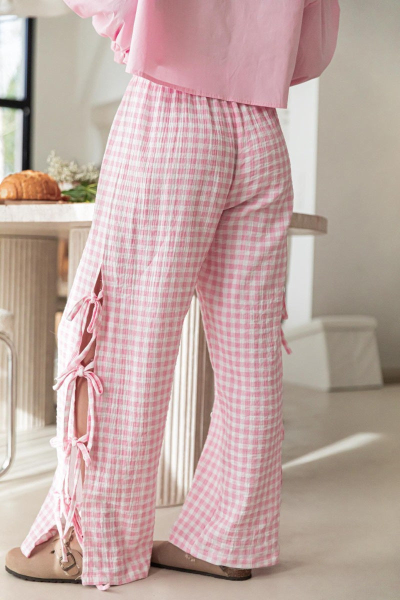 LIA | Zomerbroek Dames – Comfort & Charme met Strikdetail