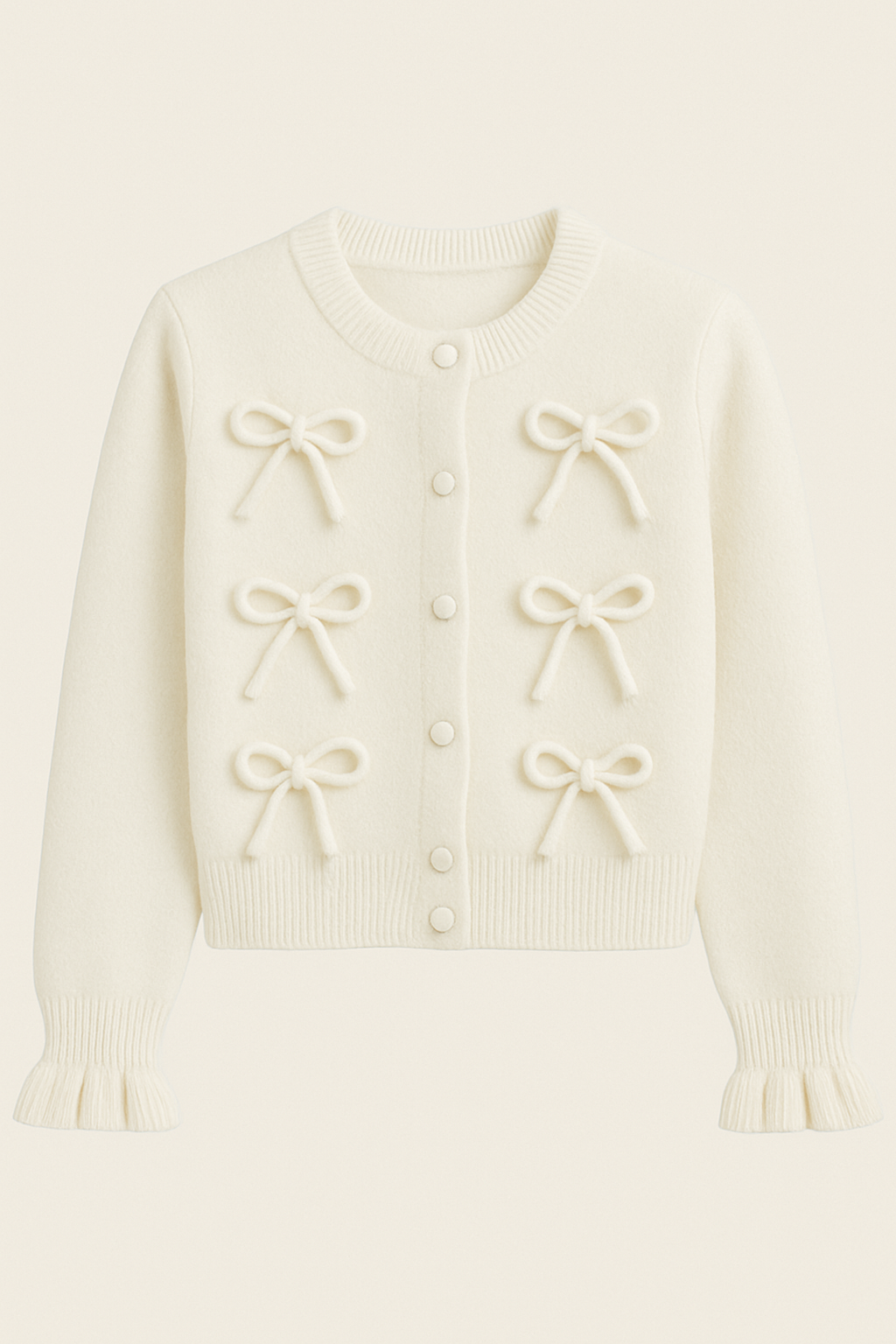 DJAMILLA | Elegante Cardigan met strikjes