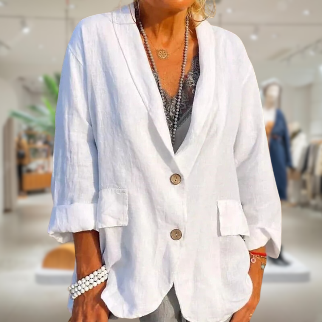 ZOË | Dames zomerjas linnen licht stijlvol comfortabel