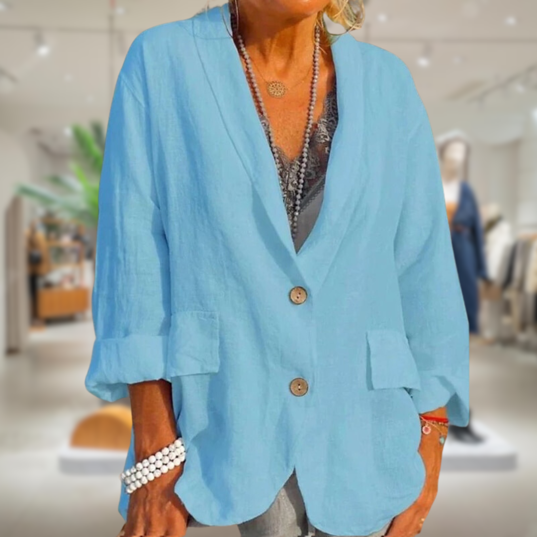 ZOË | Dames zomerjas linnen licht stijlvol comfortabel