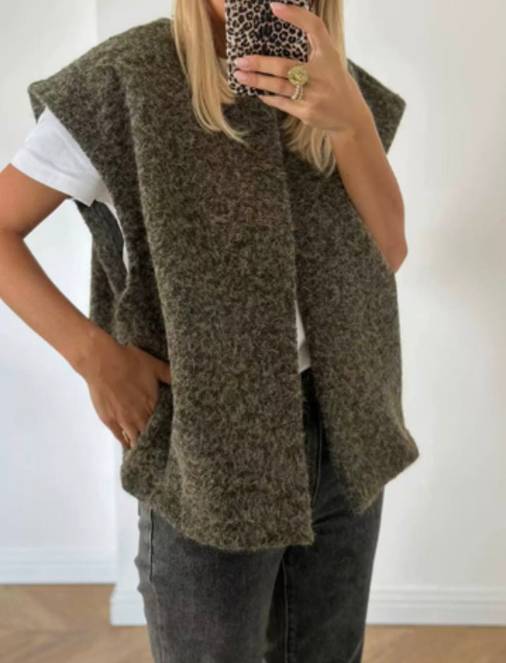 Dames Vest van Luxe Mohairmix | Zacht, Warm & Ruimvallende Pasvorm