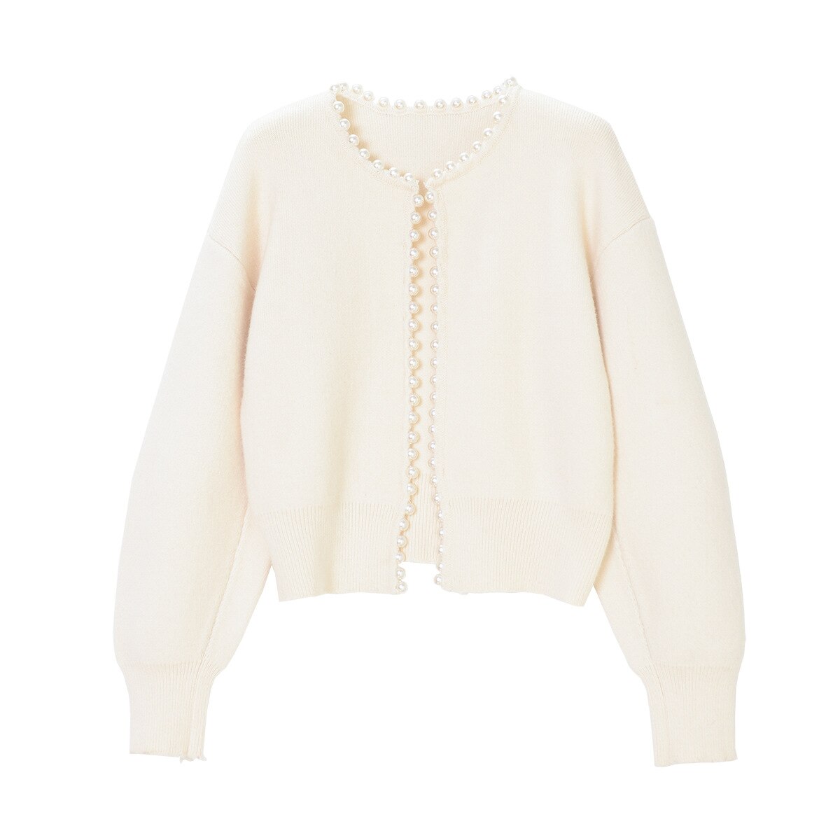 Luki | Dames Vest Met Parel Details | Stijlvol & Tijdloos Gebreid Cardigan