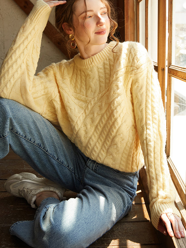Elina | Trendy Cropped Trui Dames | Wol, Comfortabel & Modieus