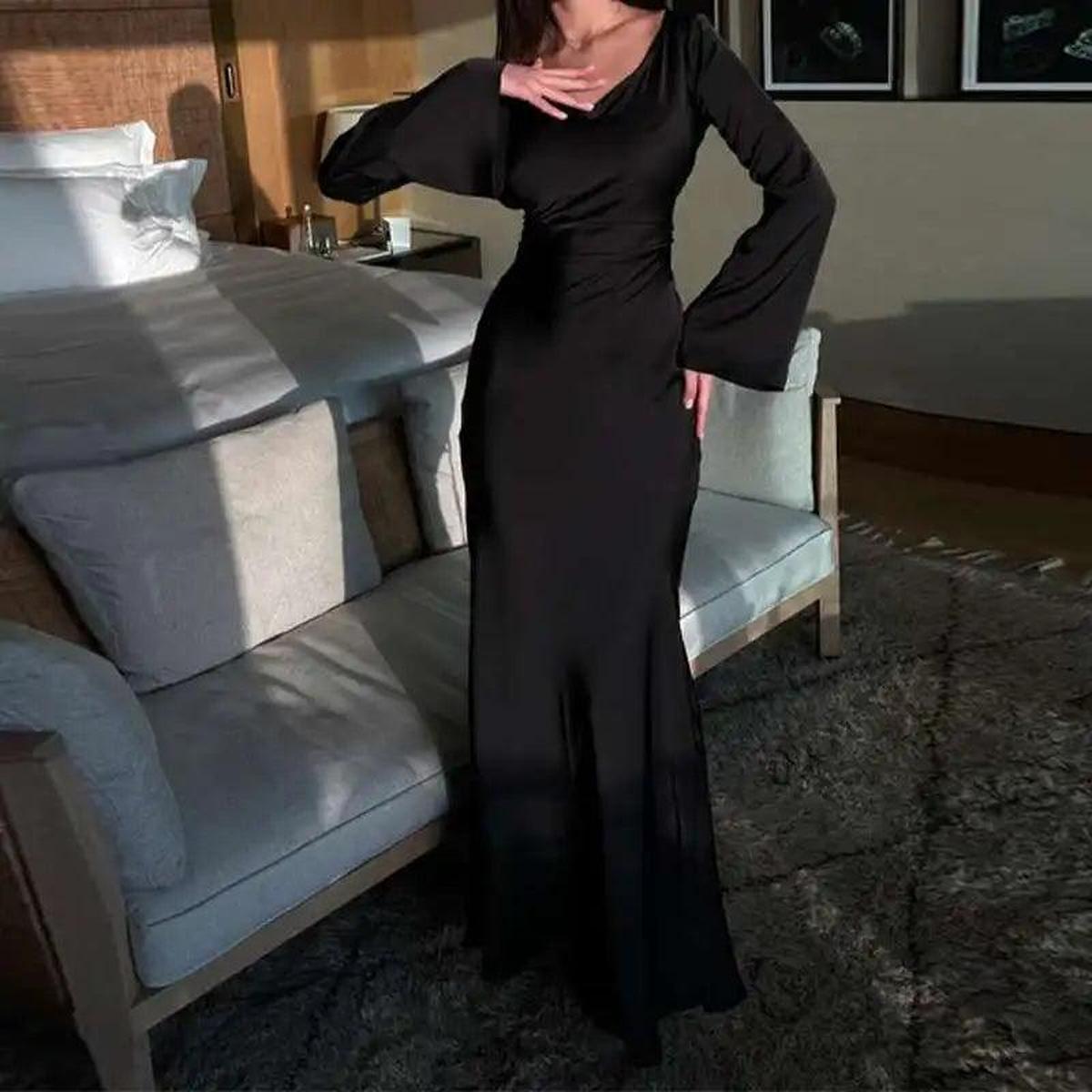 Lara Elegante Satijnen Maxi Jurk | Perfecte Avondjurk Voor De Feestdagen