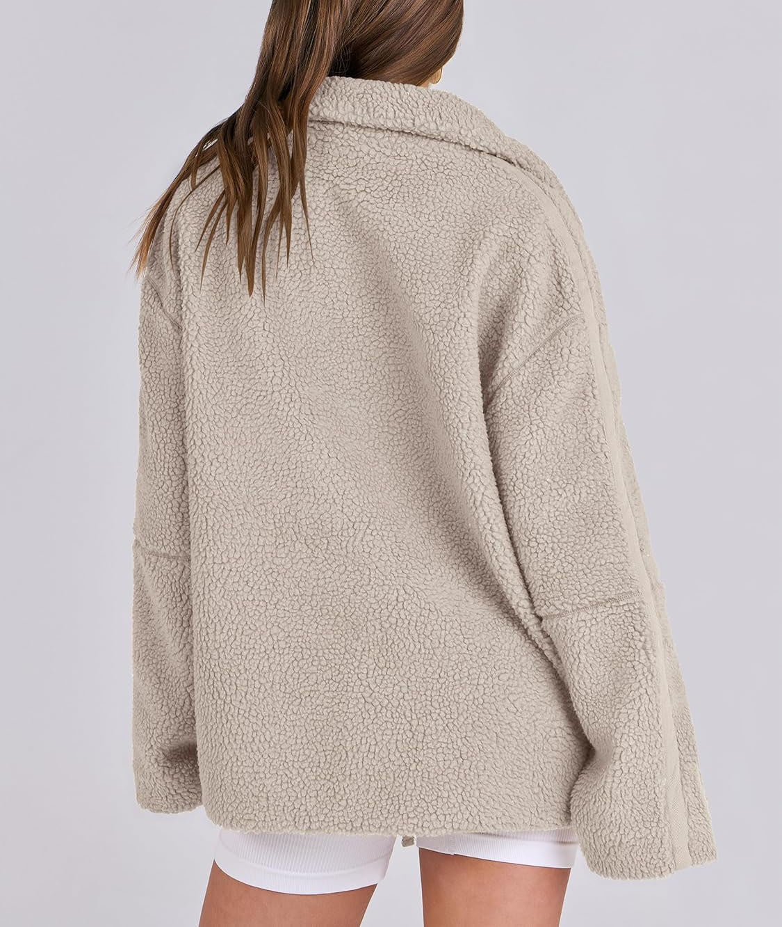 Elise | Wollen Fleece Jas Dames | Warme & Zachte Winterjas Voor Koude Dagen