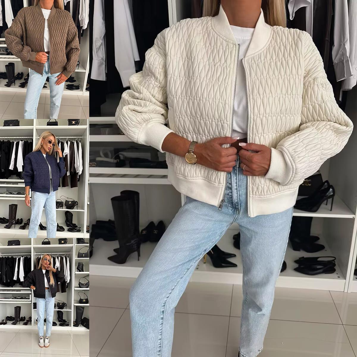 Nova | Gewatteerde Jas Dames | Warme & Comfortabele Winterjas Met Uniek Design